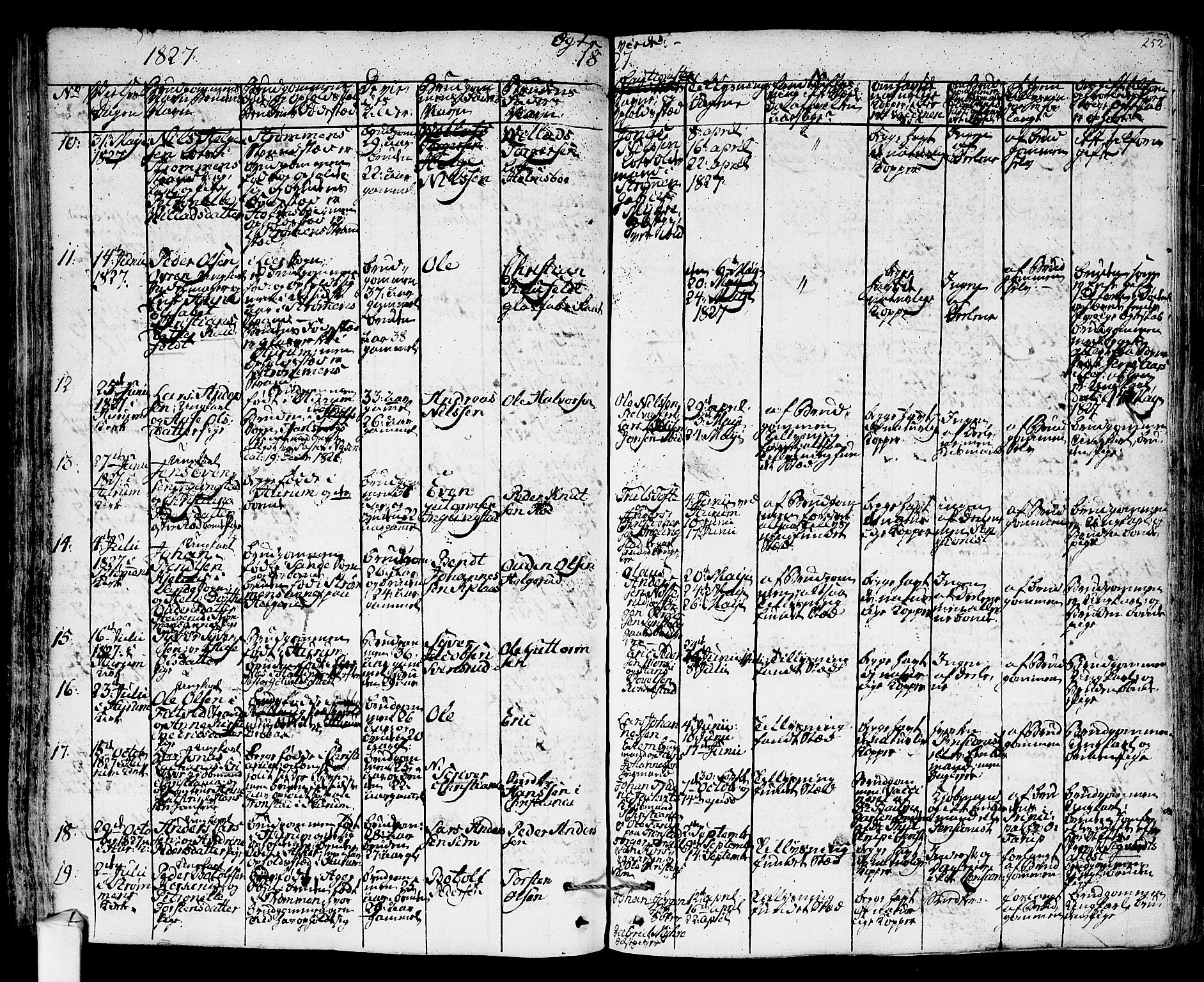 Hurum kirkebøker, SAKO/A-229/F/Fa/L0010: Ministerialbok nr. 10, 1827-1846, s. 252