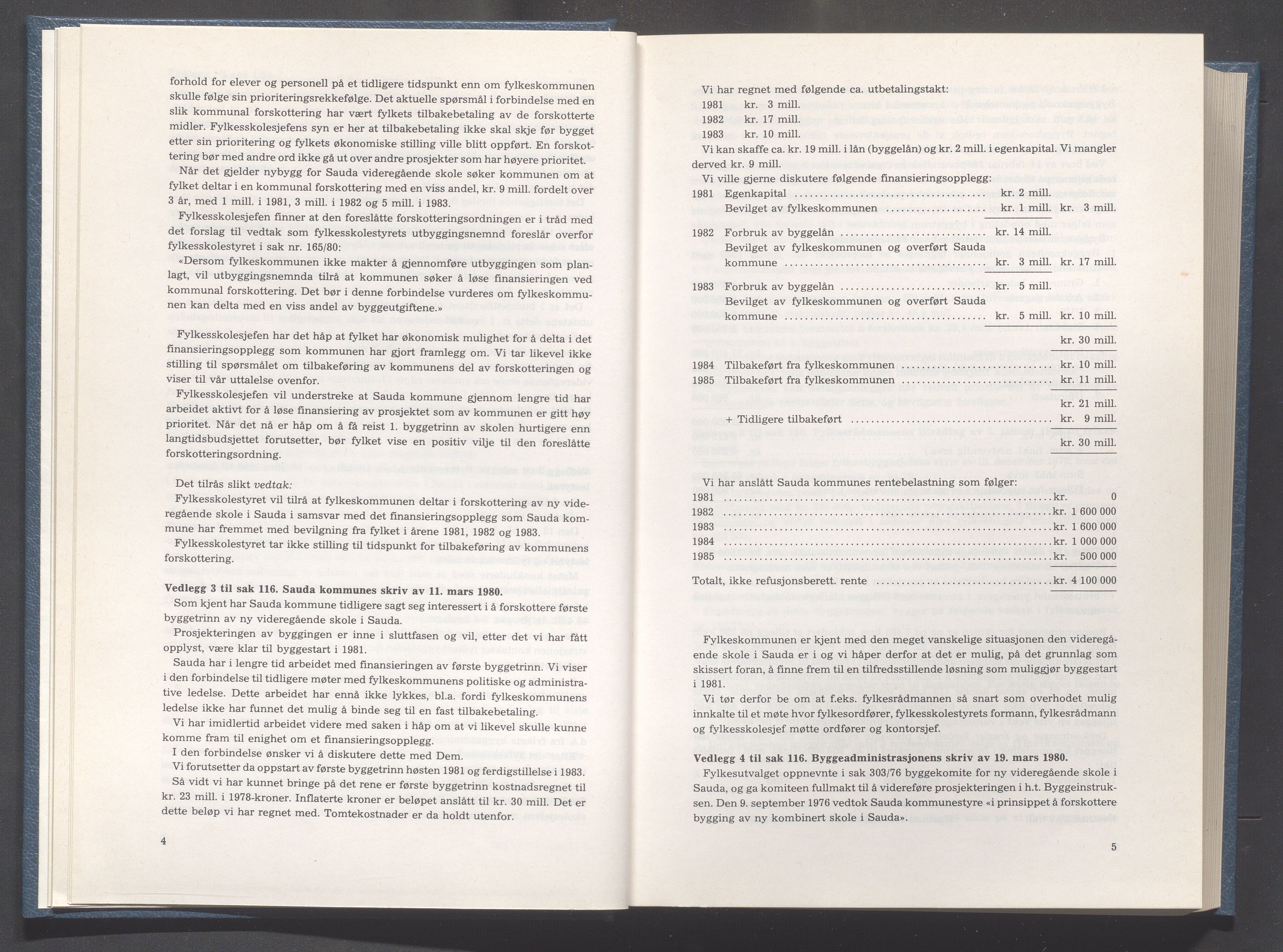 Rogaland fylkeskommune - Fylkesrådmannen , IKAR/A-900/A/Aa/Aaa/L0101: Møtebok , 1981, s. 4-5