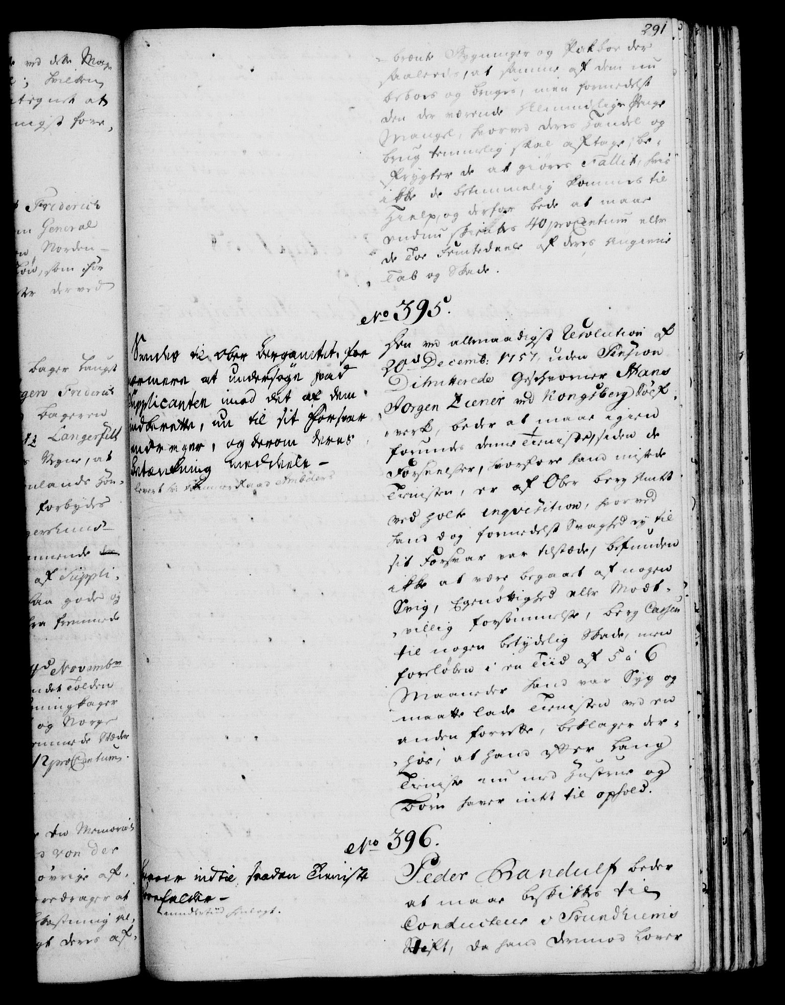 Rentekammeret, Kammerkanselliet, RA/EA-3111/G/Gh/Gha/L0034: Norsk ekstraktmemorialprotokoll (merket RK 53.79), 1756-1759, s. 291