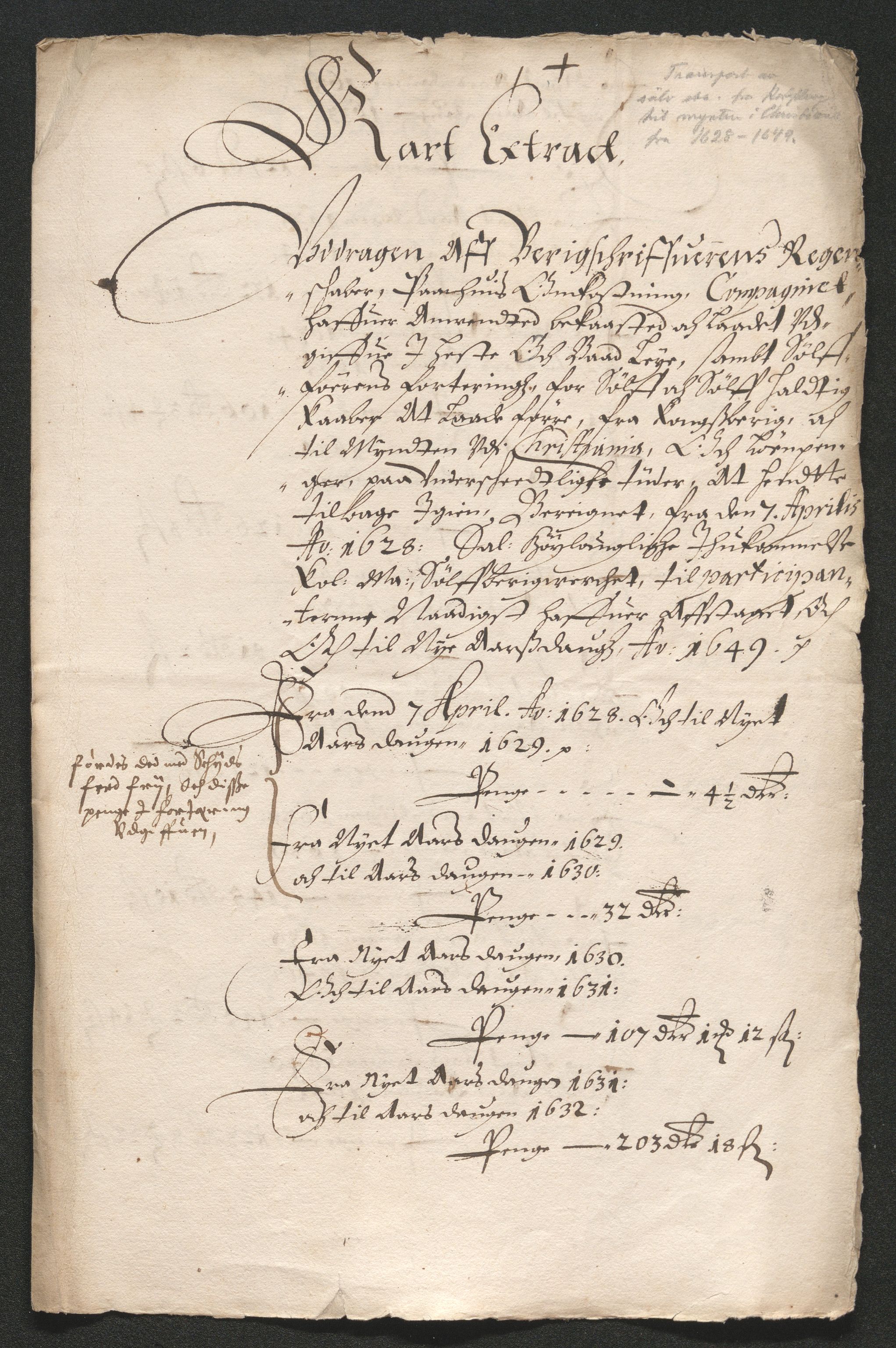 Kongsberg Sølvverk 1623-1816, SAKO/EA-3135/001/D/Dc/Dcd/L0034: Utgiftsregnskap for gruver m.m. , 1651-1659, s. 8