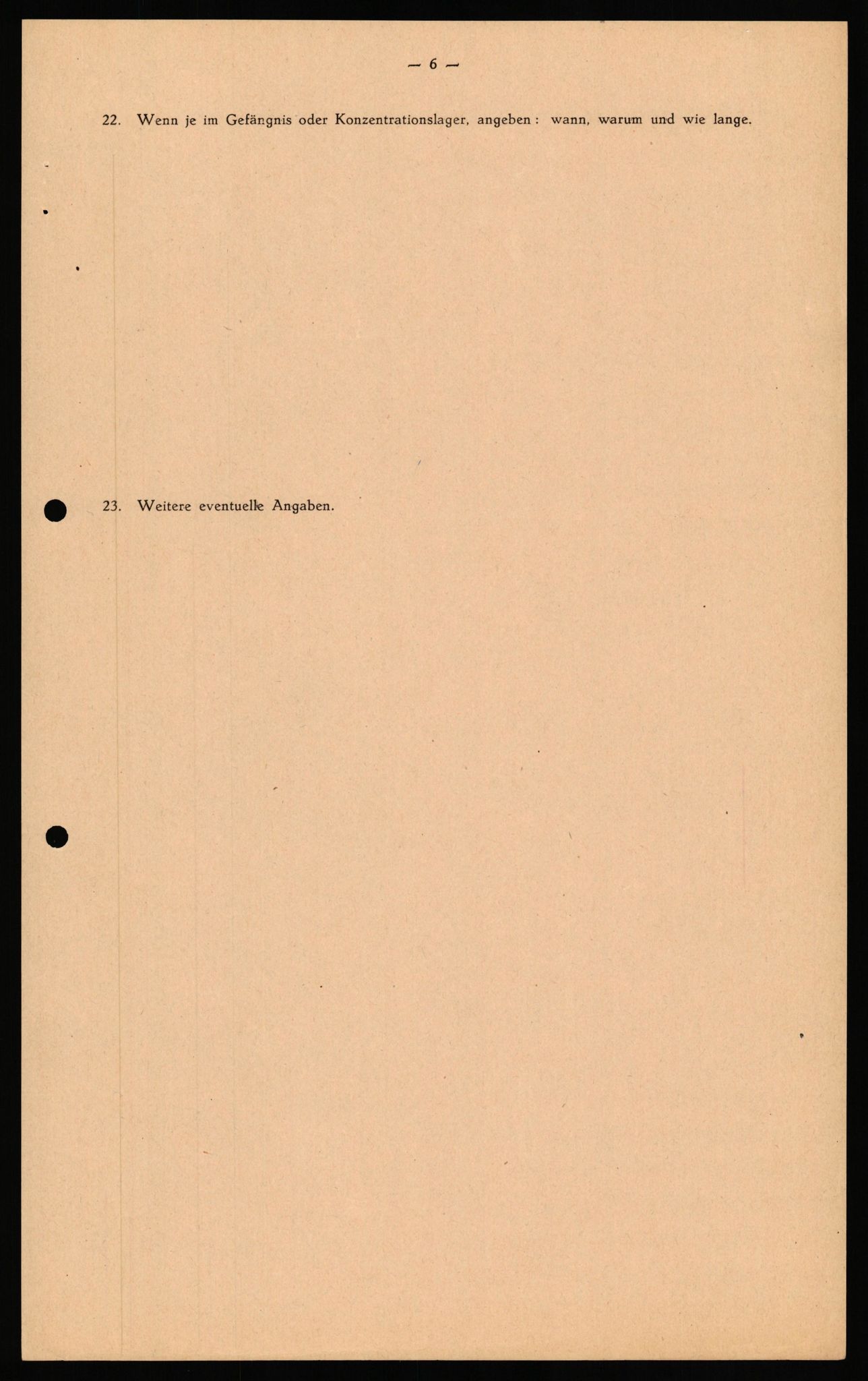 Forsvaret, Forsvarets overkommando II, AV/RA-RAFA-3915/D/Db/L0034: CI Questionaires. Tyske okkupasjonsstyrker i Norge. Tyskere., 1945-1946, s. 23