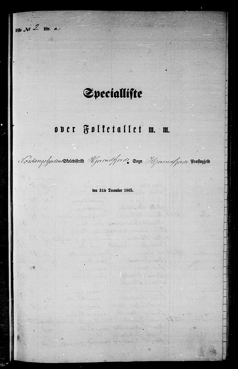 RA, Folketelling 1865 for 1522P Hjørundfjord prestegjeld, 1865, s. 21