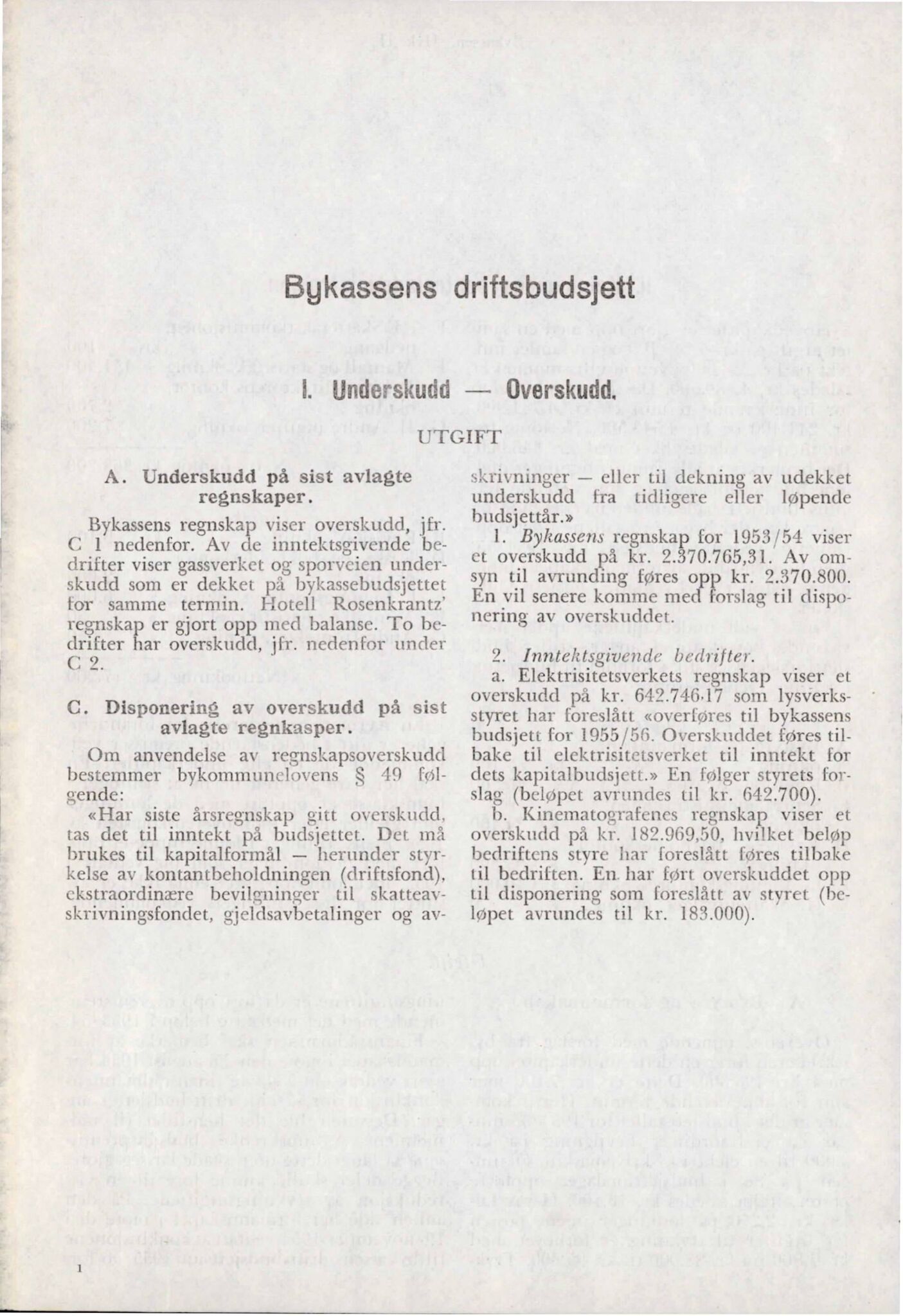 Bergen kommune. Formannskapet, BBA/A-0003/Ad/L0171: Bergens Kommuneforhandlinger, bind II, 1955