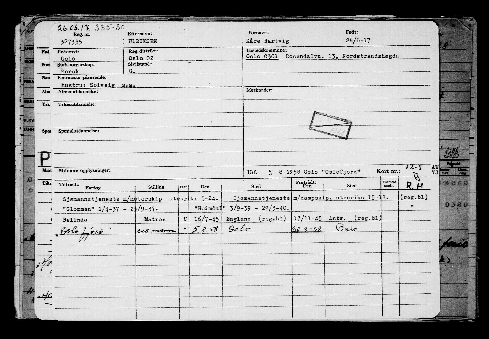 Direktoratet for sjømenn, AV/RA-S-3545/G/Gb/L0149: Hovedkort, 1917, s. 566