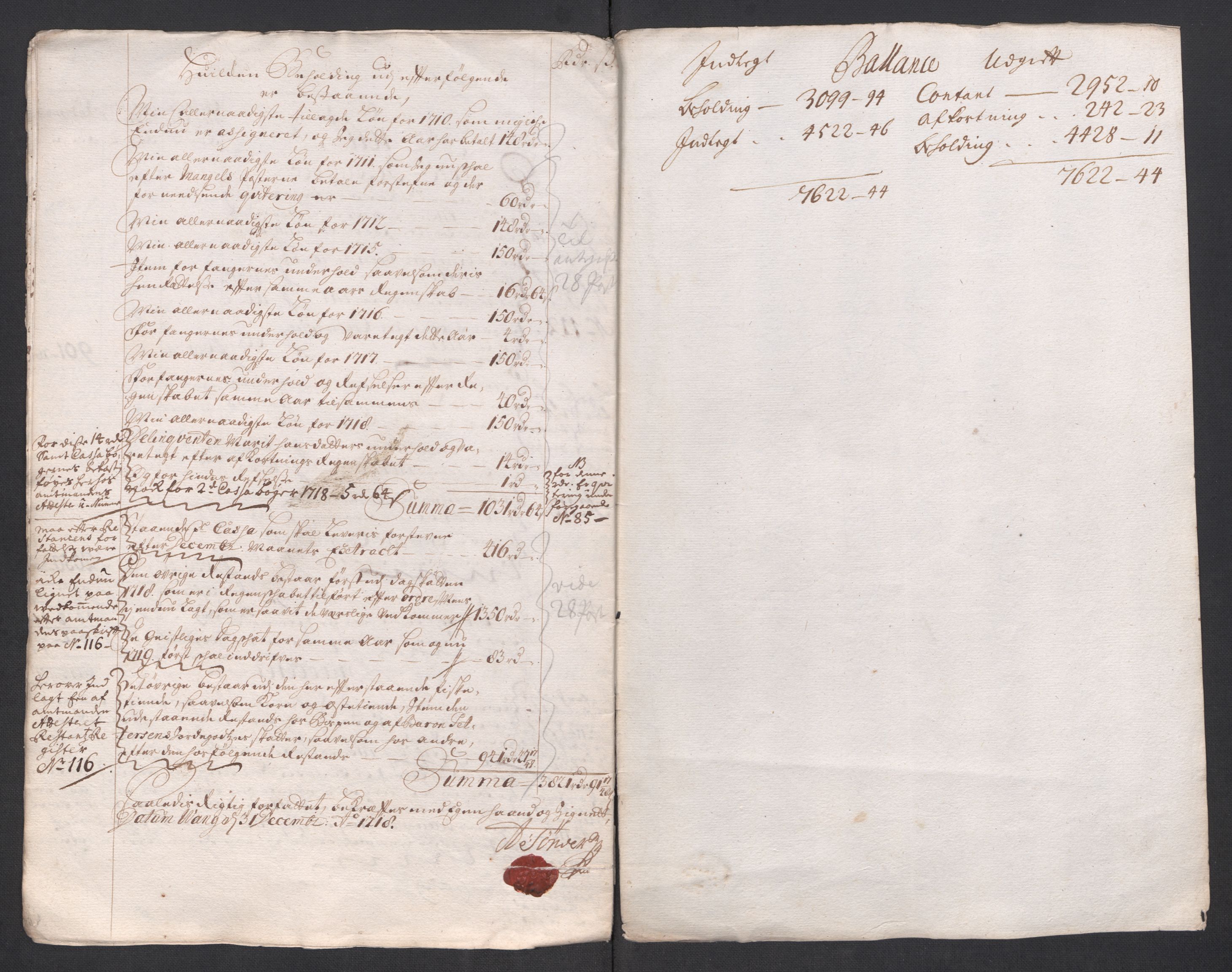 Rentekammeret inntil 1814, Reviderte regnskaper, Fogderegnskap, RA/EA-4092/R68/L4764: Fogderegnskap Senja og Troms, 1718, s. 12