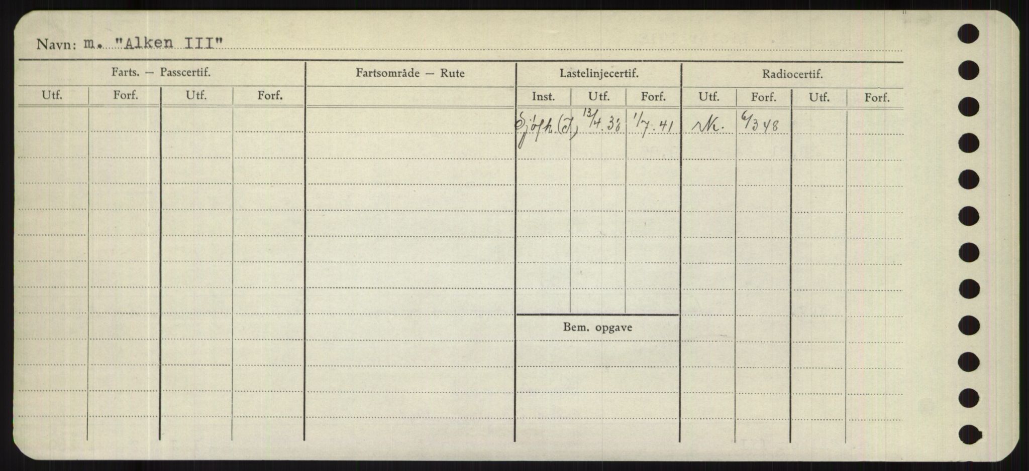 Sjøfartsdirektoratet med forløpere, Skipsmålingen, RA/S-1627/H/Hd/L0001: Fartøy, A-Anv, s. 366