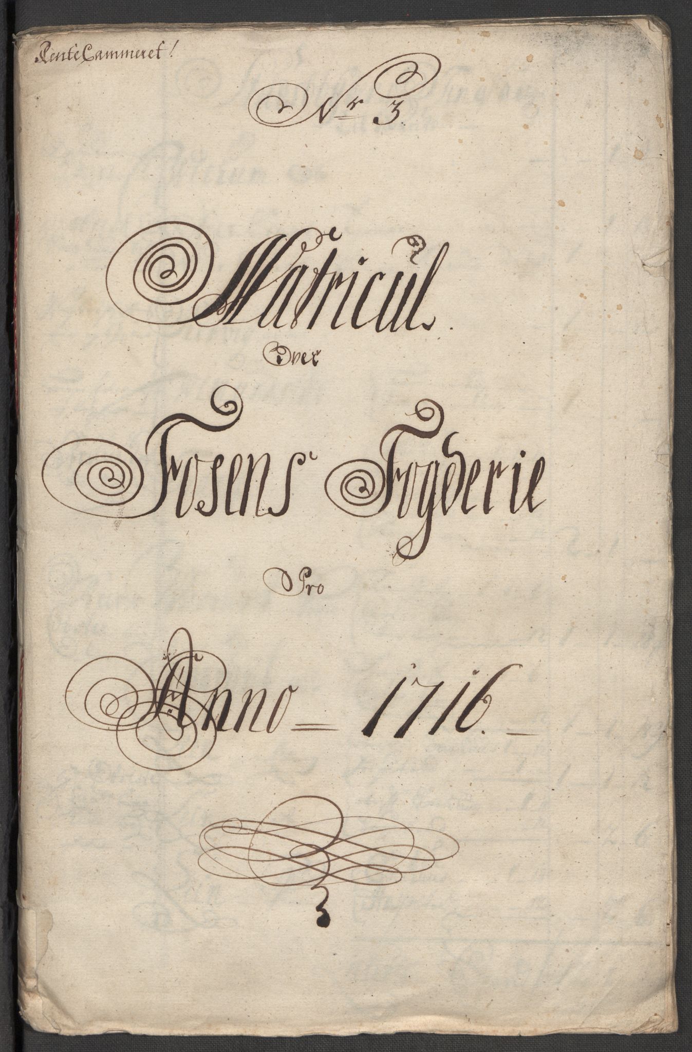 Rentekammeret inntil 1814, Reviderte regnskaper, Fogderegnskap, RA/EA-4092/R57/L3864: Fogderegnskap Fosen, 1716, s. 15