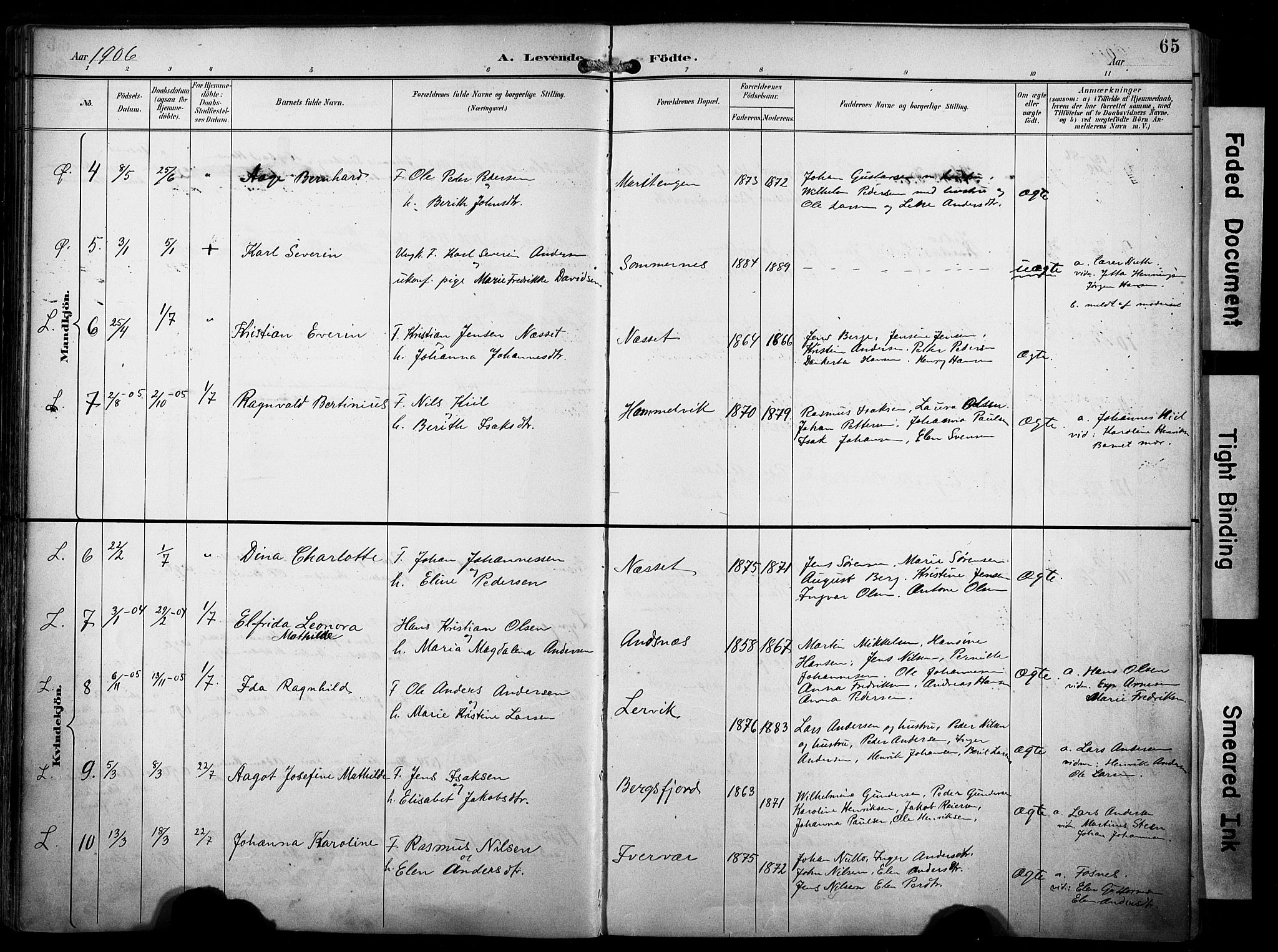 Loppa sokneprestkontor, AV/SATØ-S-1339/H/Ha/L0009kirke: Ministerialbok nr. 9, 1895-1909, s. 65