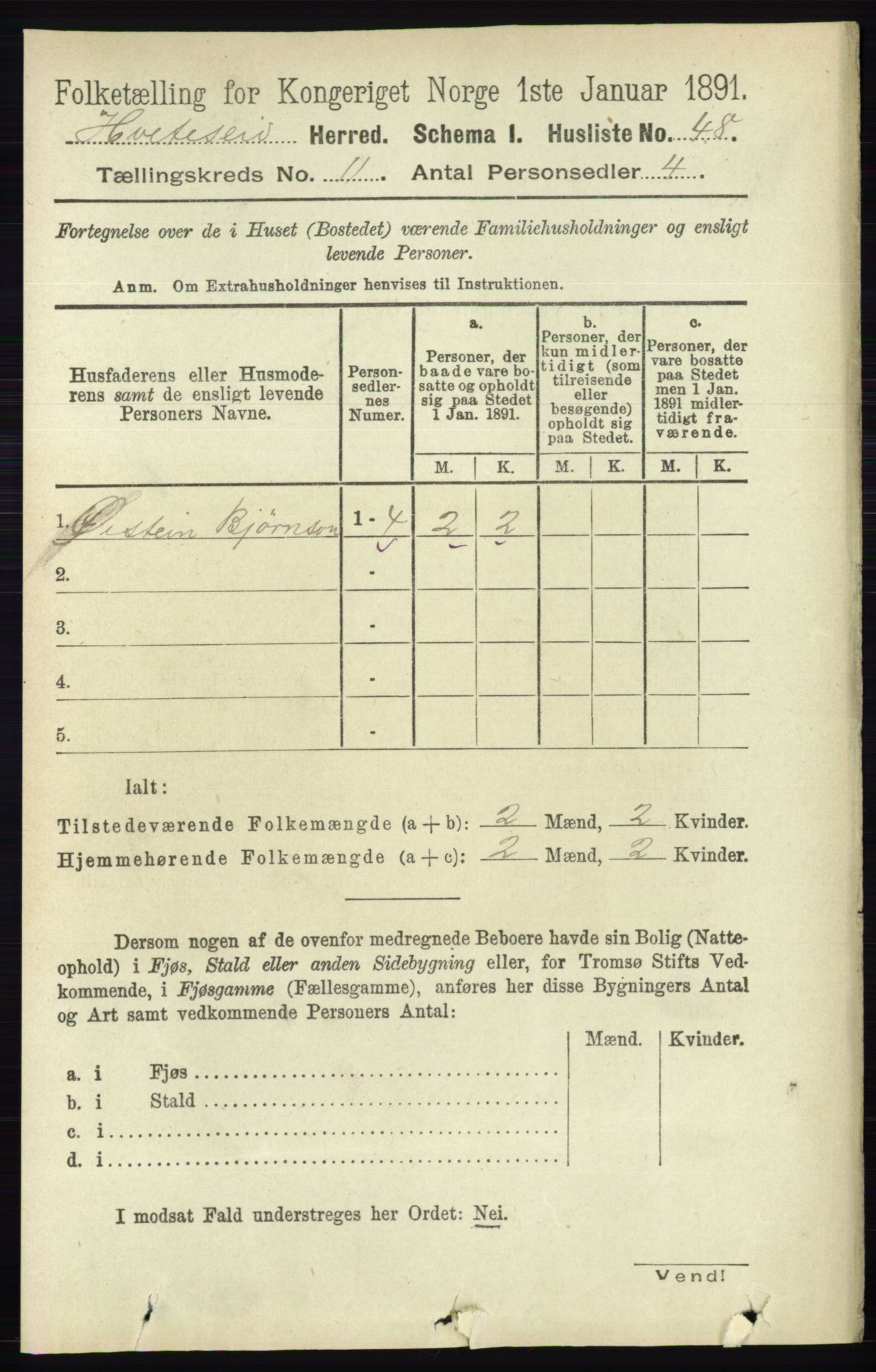 RA, Folketelling 1891 for 0829 Kviteseid herred, 1891, s. 2548