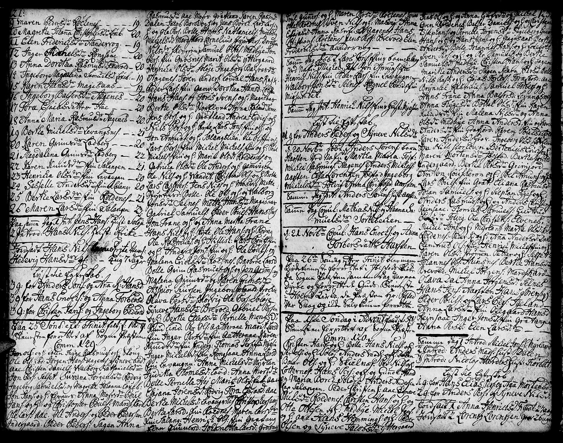 Ibestad sokneprestembete, AV/SATØ-S-0077/H/Ha/Hab/L0001klokker: Klokkerbok nr. 1, 1776-1808, s. 121-122