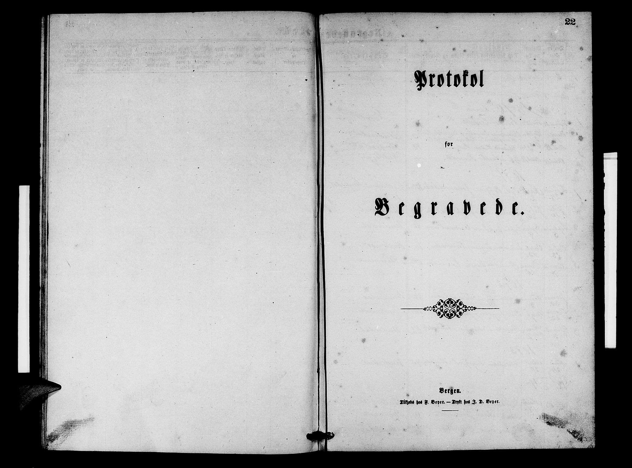 Aurland sokneprestembete, SAB/A-99937/H/Hb/Hbd/L0001: Klokkerbok nr. D 1, 1868-1882, s. 22