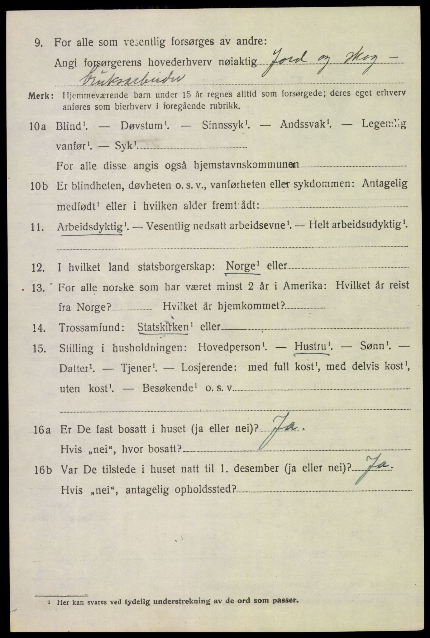 SAH, Folketelling 1920 for 0430 Stor-Elvdal herred, 1920, s. 3389