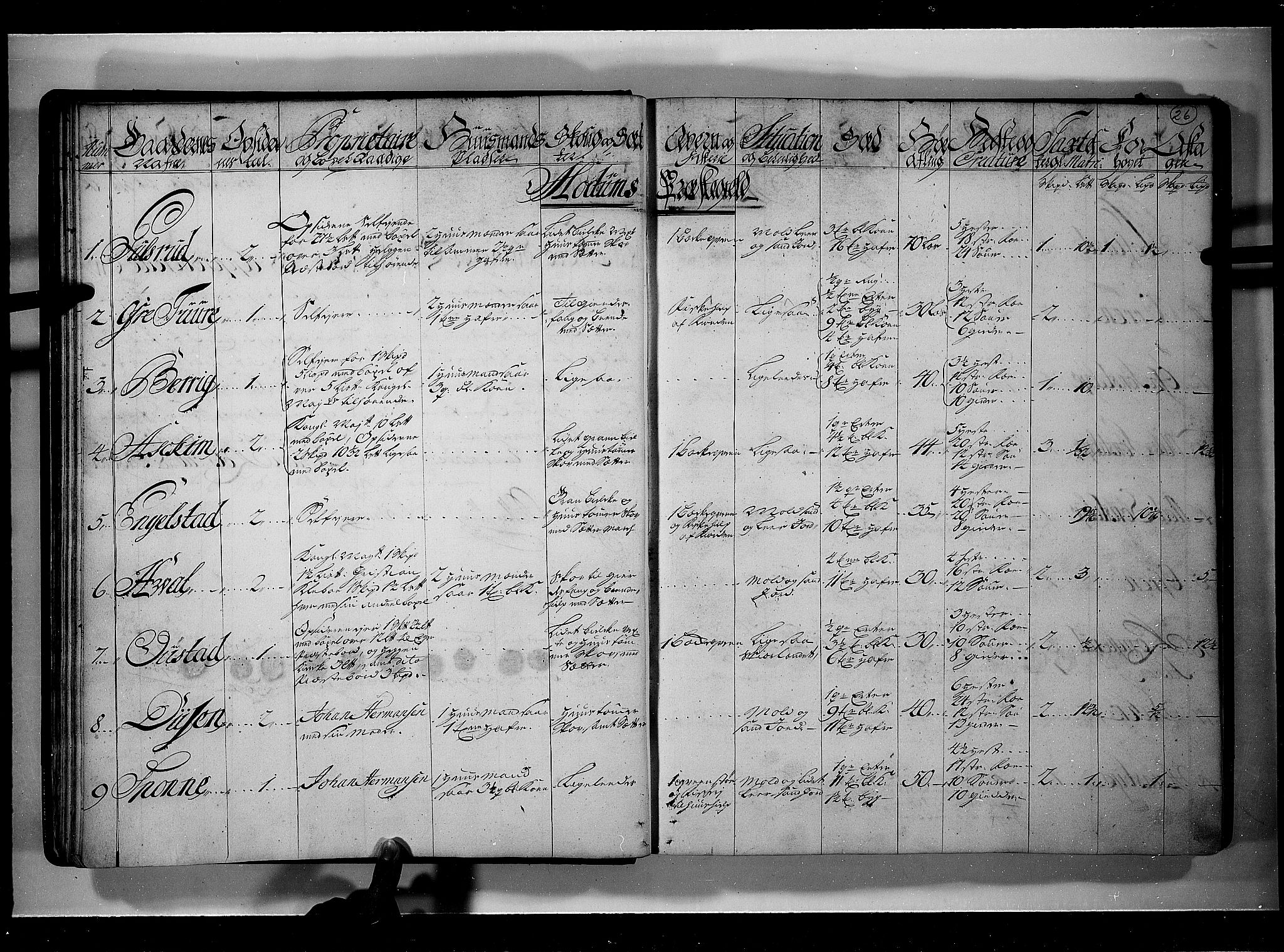 Rentekammeret inntil 1814, Realistisk ordnet avdeling, AV/RA-EA-4070/N/Nb/Nbf/L0111: Buskerud eksaminasjonsprotokoll, 1723, s. 25b-26a