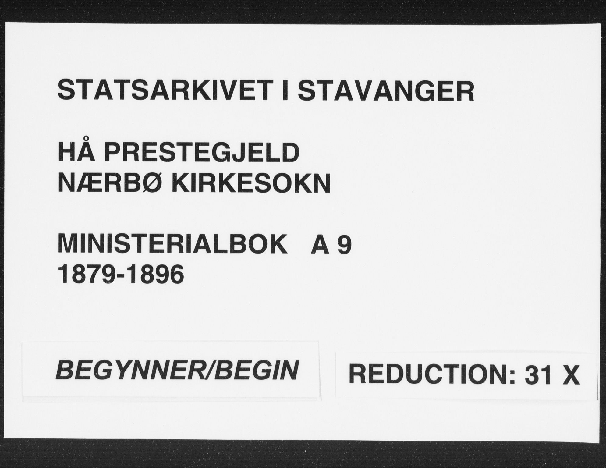 Hå sokneprestkontor, AV/SAST-A-101801/001/30BA/L0010: Ministerialbok nr. A 9, 1879-1896