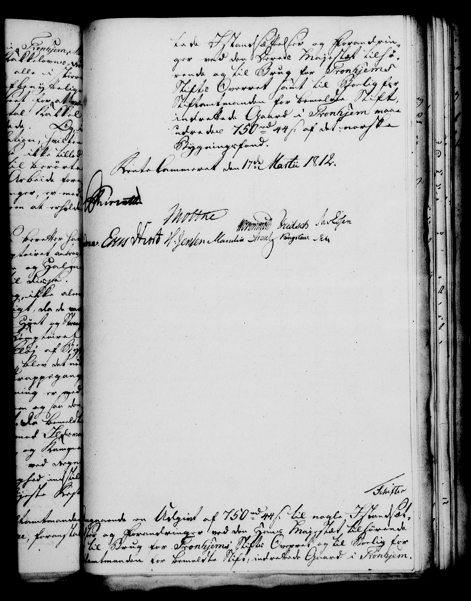 Rentekammeret, Kammerkanselliet, RA/EA-3111/G/Gf/Gfa/L0094: Norsk relasjons- og resolusjonsprotokoll (merket RK 52.94), 1812, s. 152