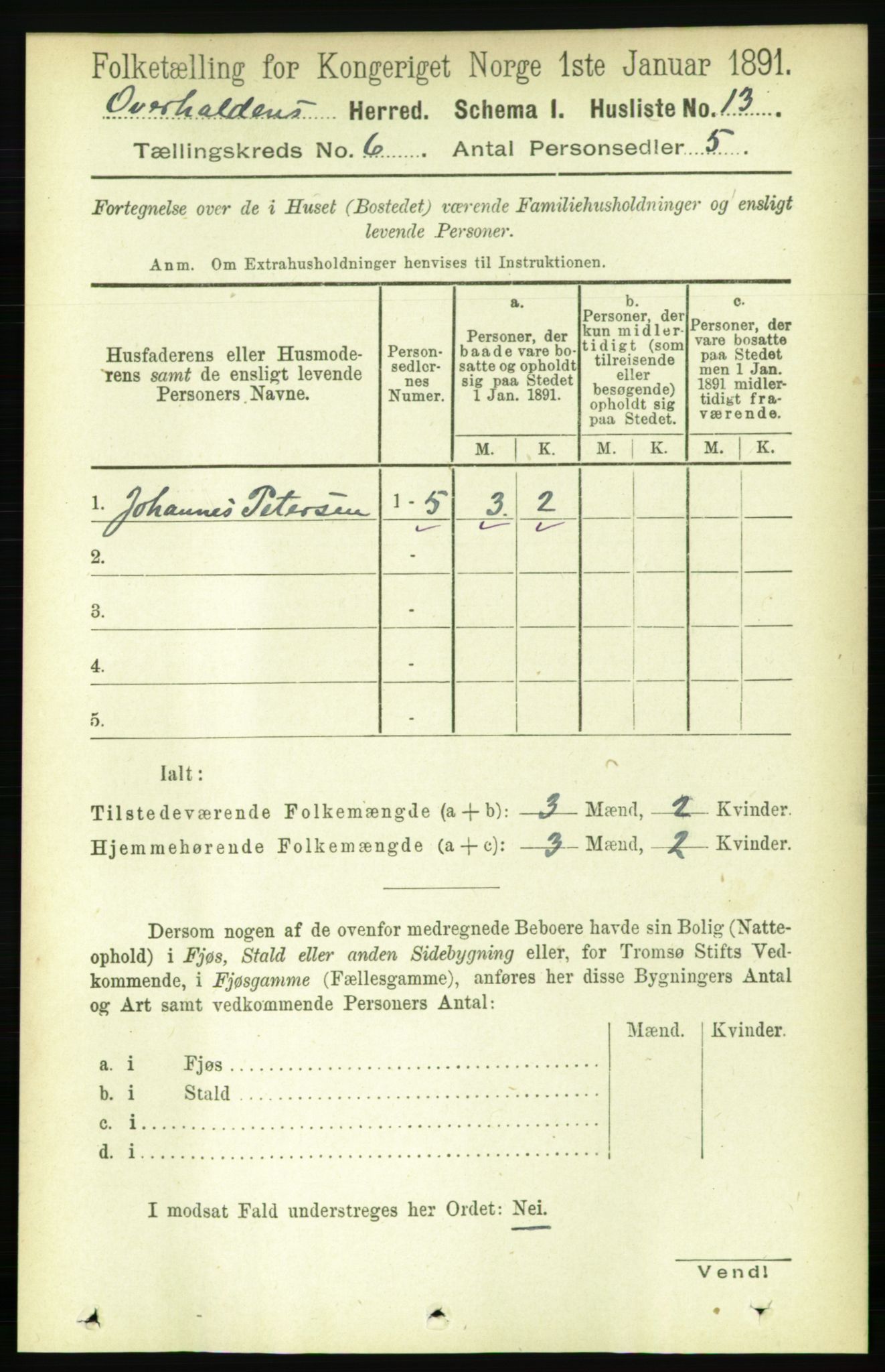 RA, Folketelling 1891 for 1744 Overhalla herred, 1891, s. 2120