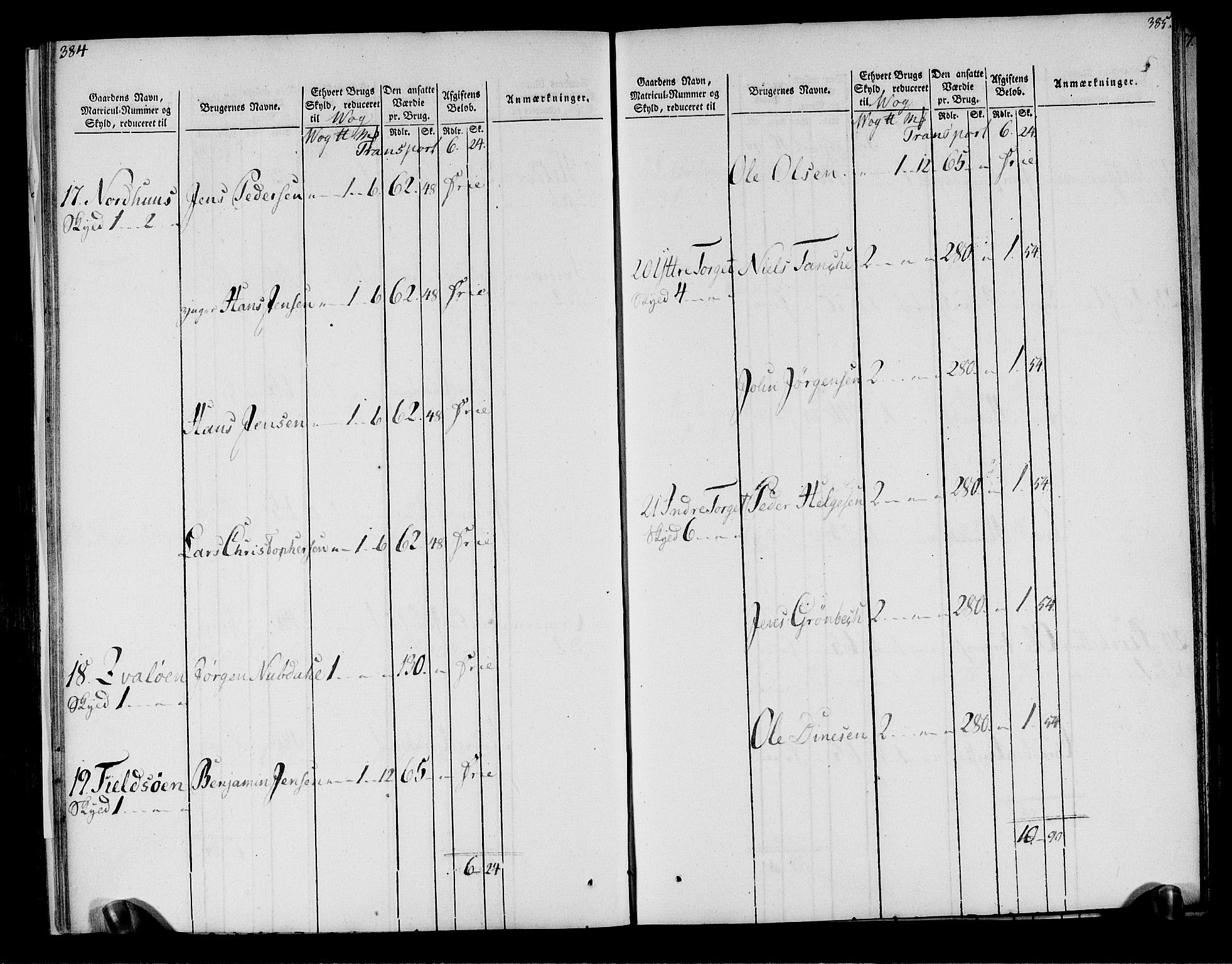 Rentekammeret inntil 1814, Realistisk ordnet avdeling, AV/RA-EA-4070/N/Ne/Nea/L0158: Helgeland fogderi. Oppebørselsregister, 1803-1804, s. 196