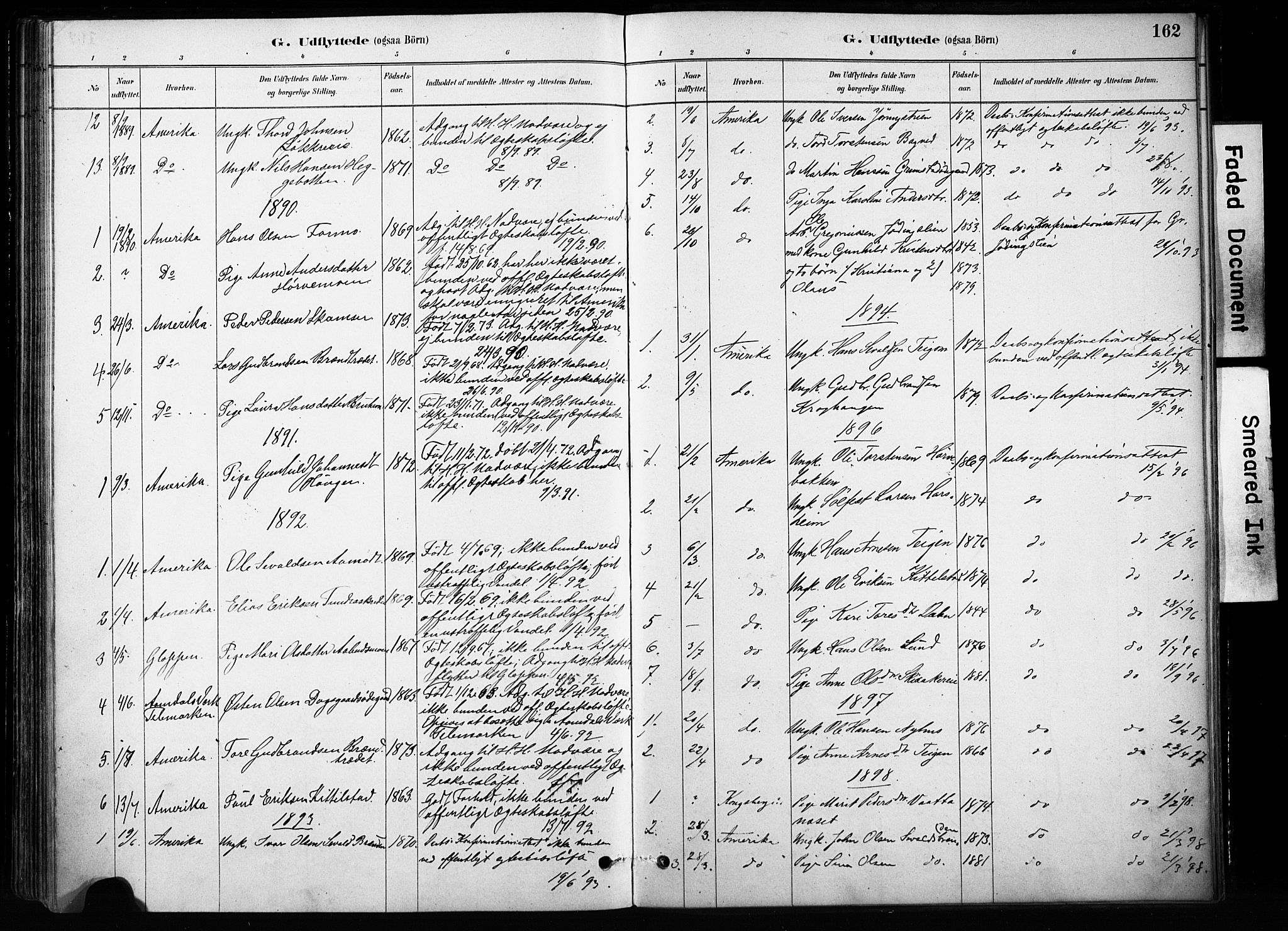 Skjåk prestekontor, AV/SAH-PREST-072/H/Ha/Haa/L0004: Ministerialbok nr. 4, 1880-1904, s. 162