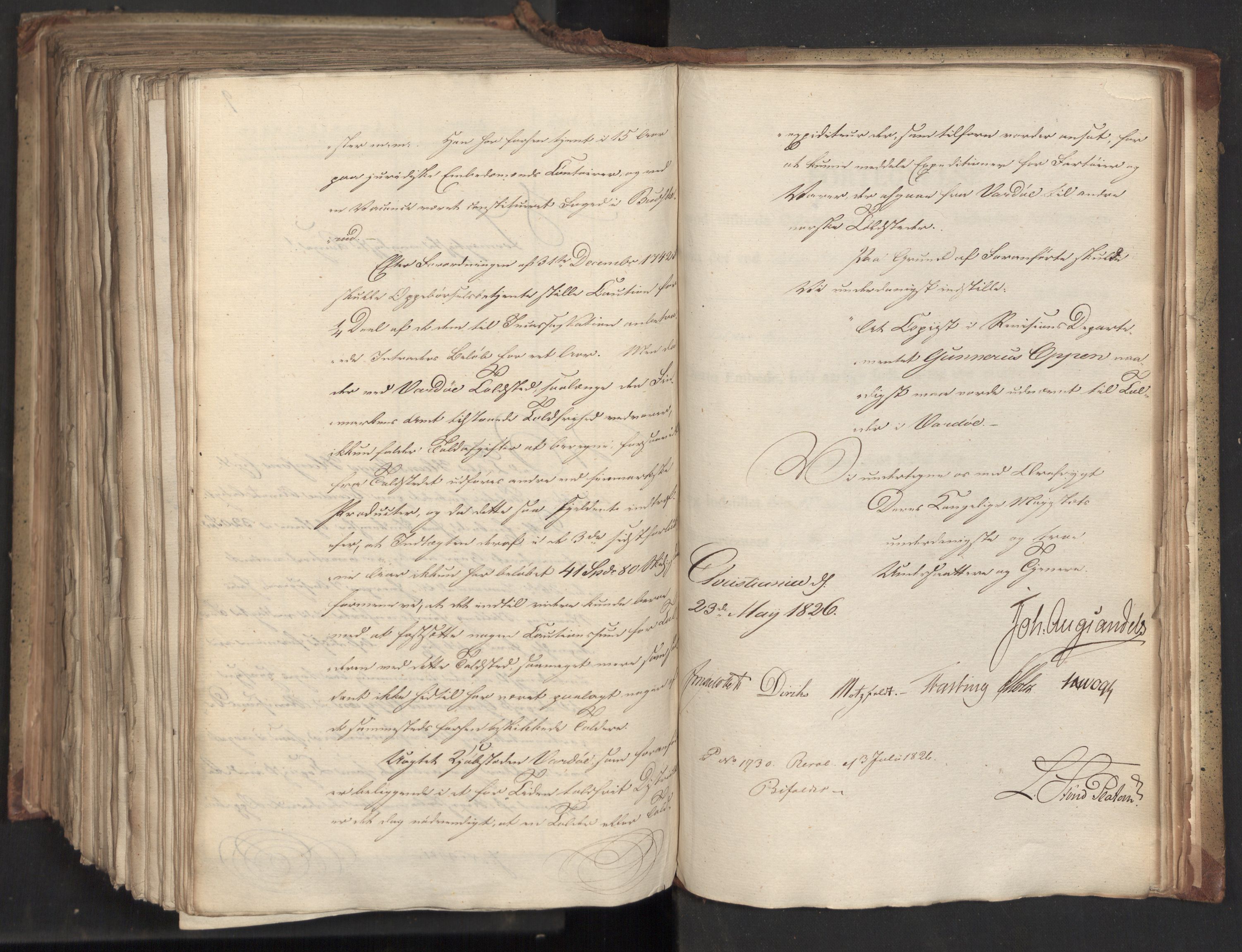 Statsrådsavdelingen i Stockholm, AV/RA-S-1003/D/Da/L0046: Regjeringsinnstillinger nr. 3308-3500, 1826, s. 489