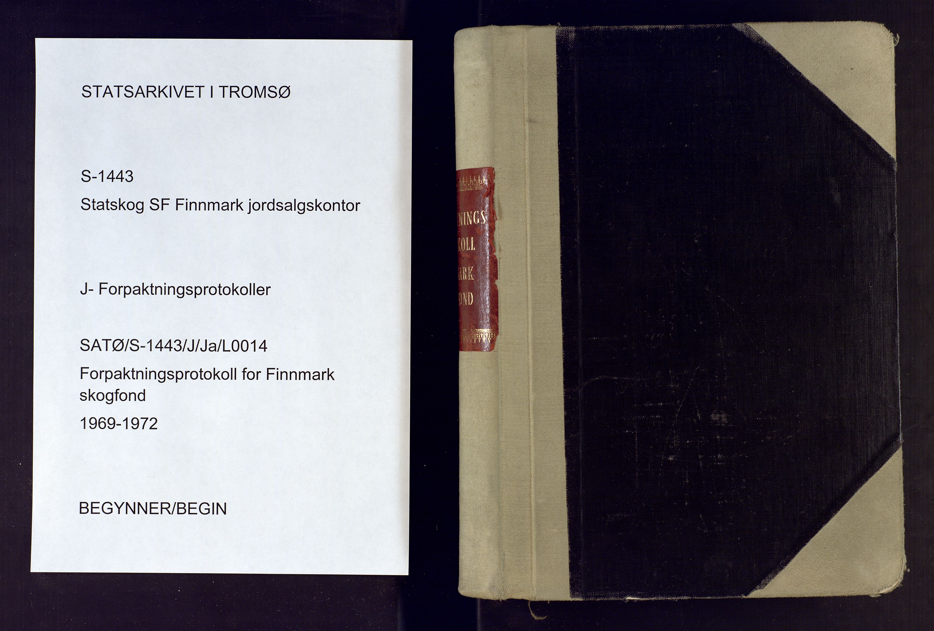 Finnmark jordsalgskommisjon/jordsalgskontor og Statskog SF Finnmark jordsalgskontor, AV/SATØ-S-1443/J/Ja/L0014: Forpaktningsprotokoll for Finnmark skogfond, 1969-1972