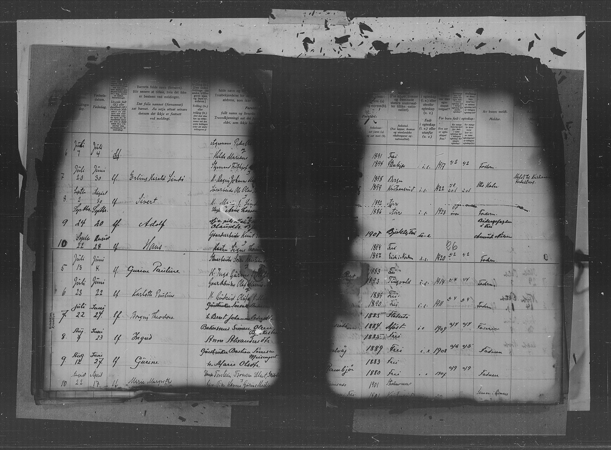 Kristiansund sokneprestkontor, AV/SAT-A-1068/1/II/II4: Fødselsregister nr. 34, 1916-1950, s. 26