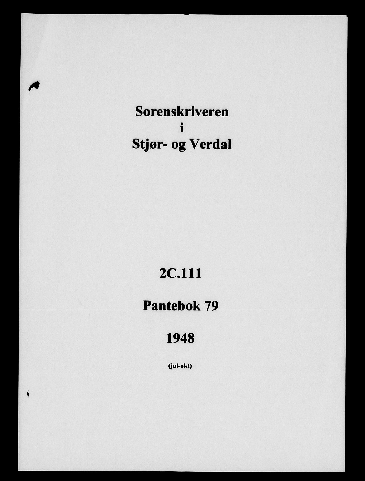 Stjør- og Verdal sorenskriveri, AV/SAT-A-4167/1/2/2C/L0111: Pantebok nr. 79, 1948-1948