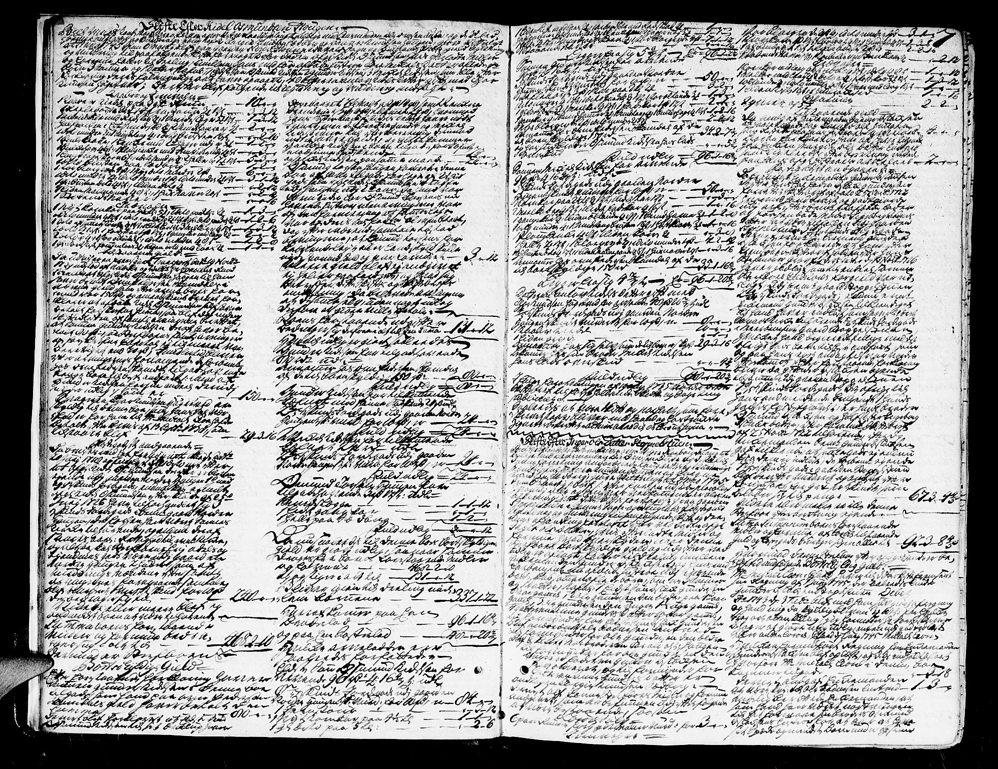 Setesdal sorenskriveri, AV/SAK-1221-0011/H/Hc/L0006: Skifteprotokoll nr 6 med register, 1744-1755, s. 6b-7a