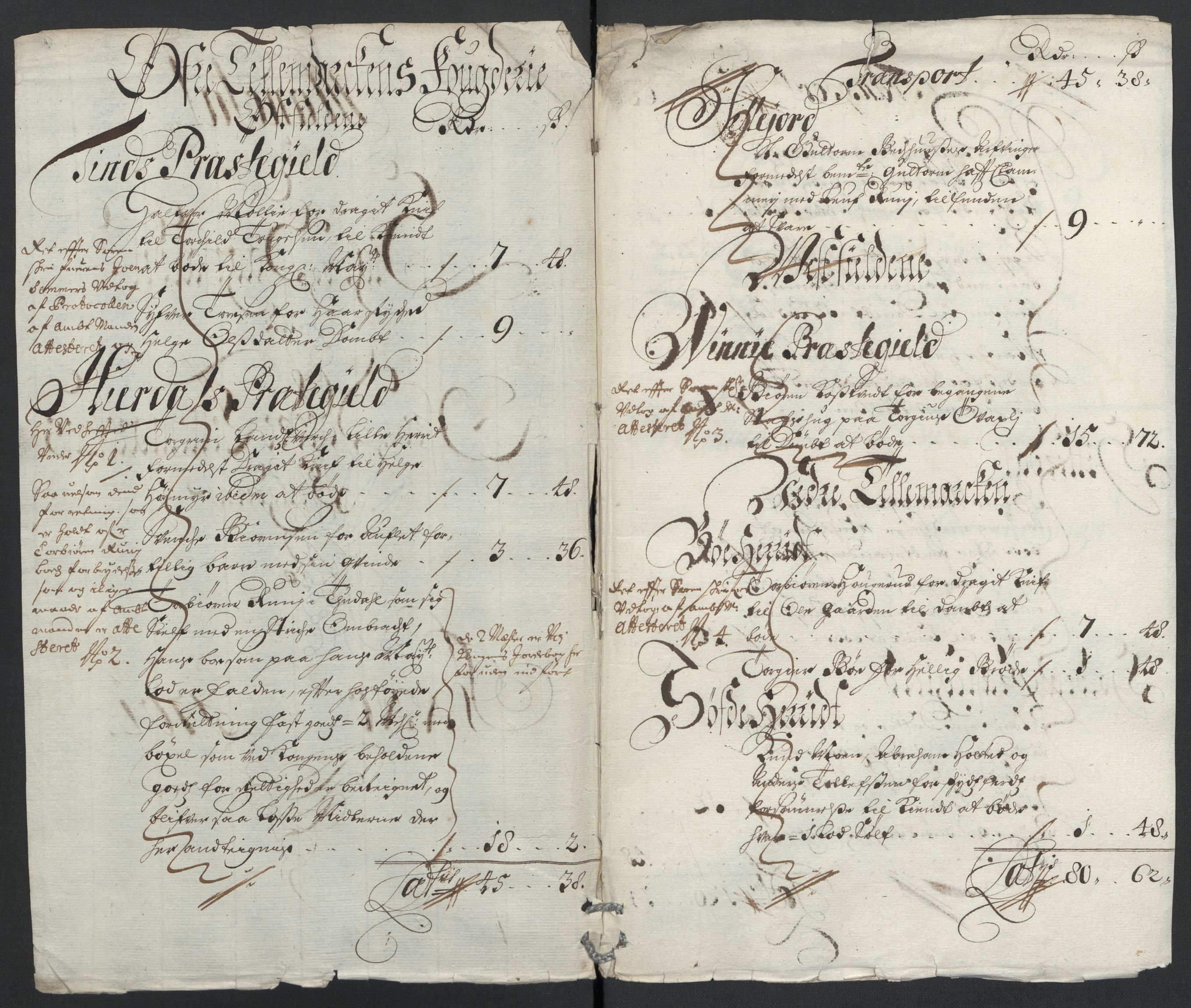 Rentekammeret inntil 1814, Reviderte regnskaper, Fogderegnskap, AV/RA-EA-4092/R36/L2105: Fogderegnskap Øvre og Nedre Telemark og Bamble, 1701, s. 41