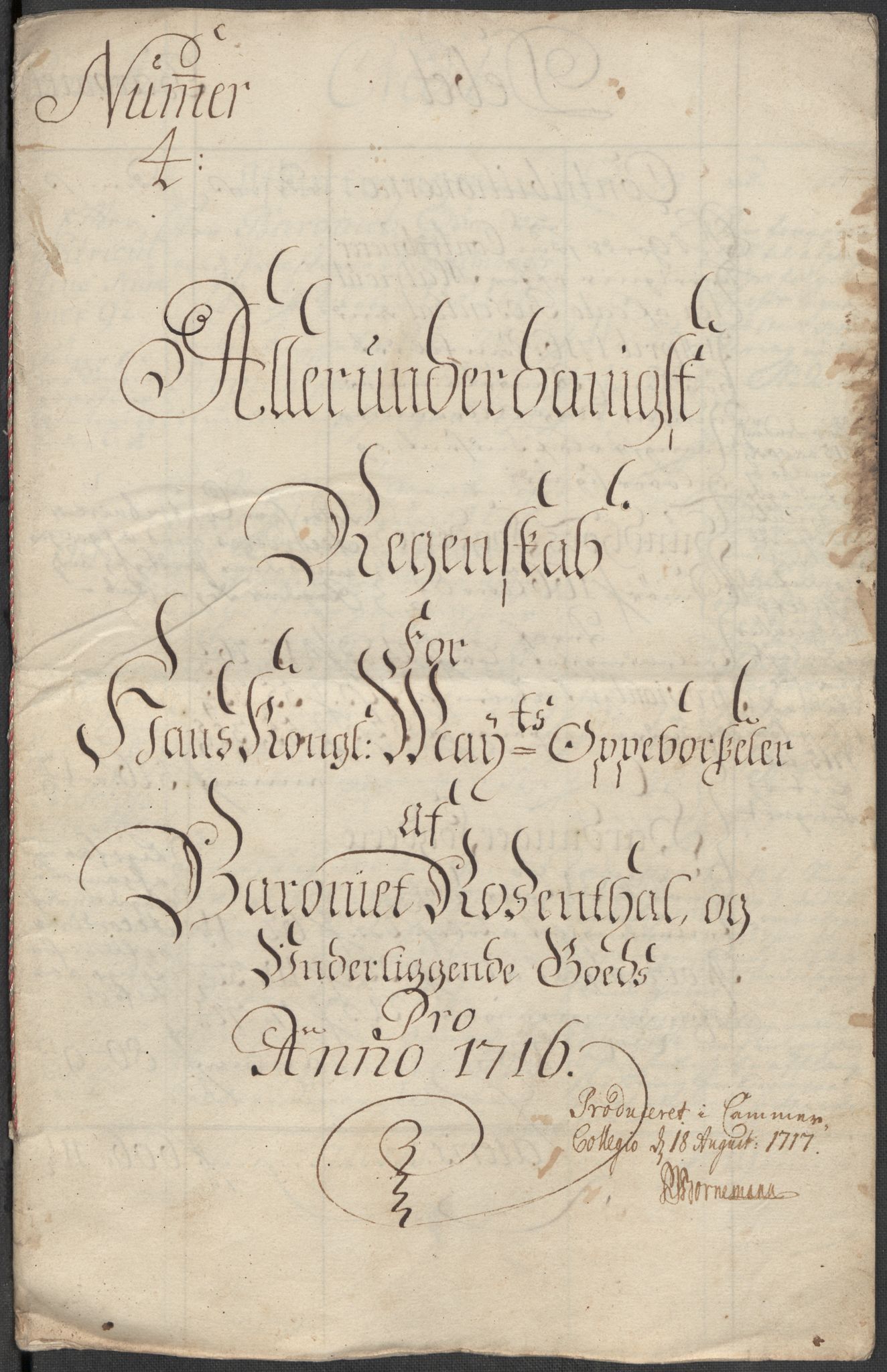 Rentekammeret inntil 1814, Reviderte regnskaper, Fogderegnskap, AV/RA-EA-4092/R49/L3139: Fogderegnskap Rosendal Baroni, 1715-1717, s. 107