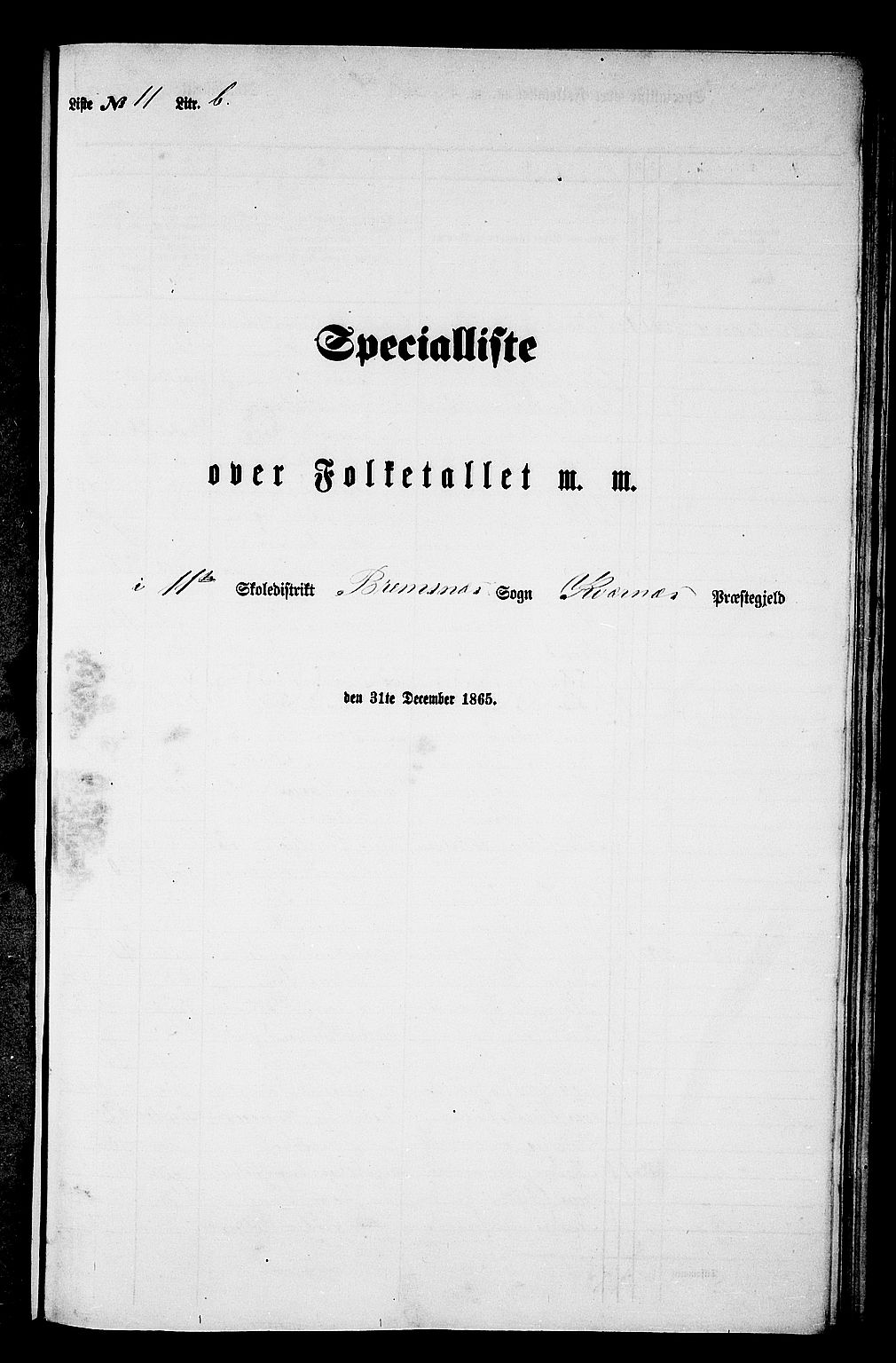 RA, Folketelling 1865 for 1553P Kvernes prestegjeld, 1865, s. 206