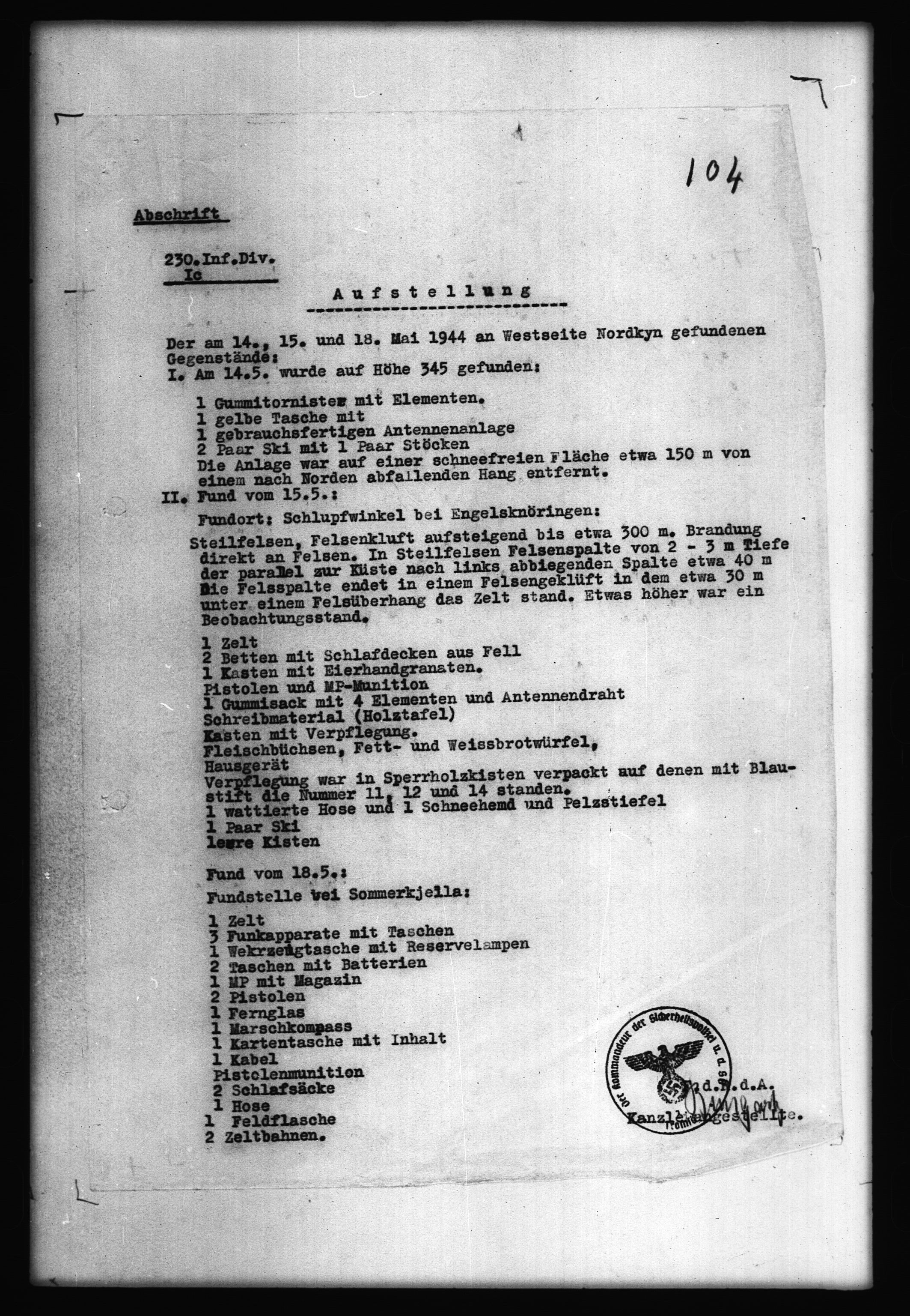 Documents Section, AV/RA-RAFA-2200/V/L0055: Film med LMDC Serial Numbers, 1939-1945, s. 186