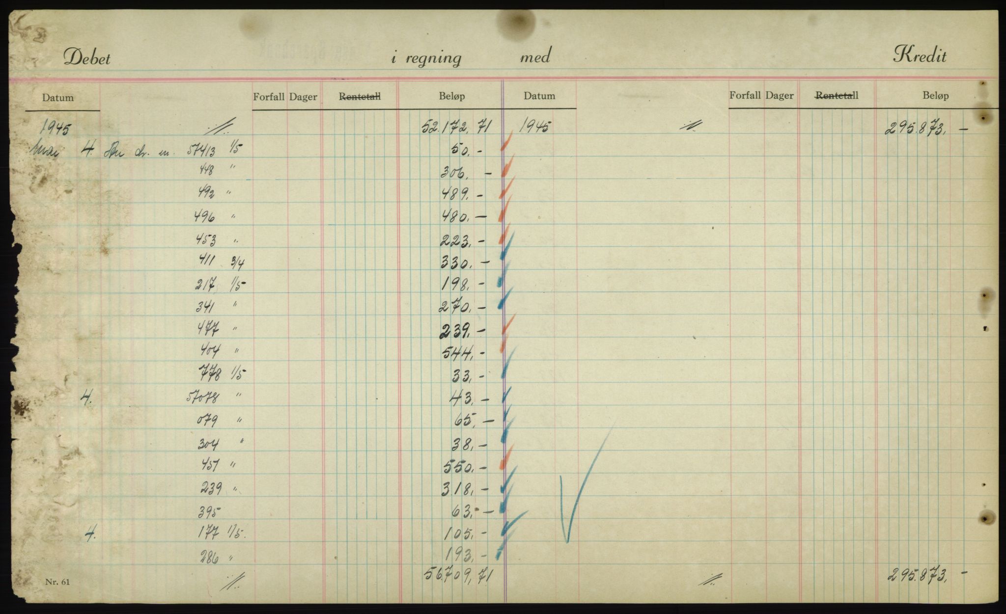 Forsvarsdepartementet, 10. kontor / Oppgjørskontoret, AV/RA-RAFA-1225/D/Db/L0180: Lista oppgjørskontor, 1942-1952, s. 1918
