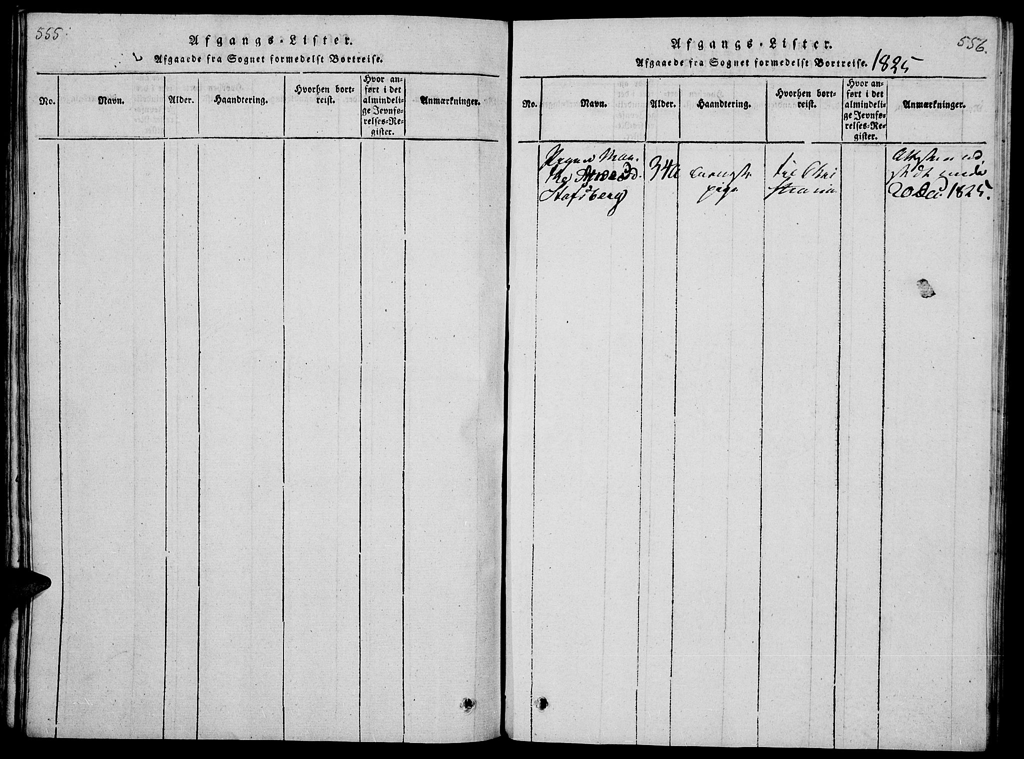Vang prestekontor, Hedmark, SAH/PREST-008/H/Ha/Haa/L0008: Ministerialbok nr. 8, 1815-1826, s. 555-556