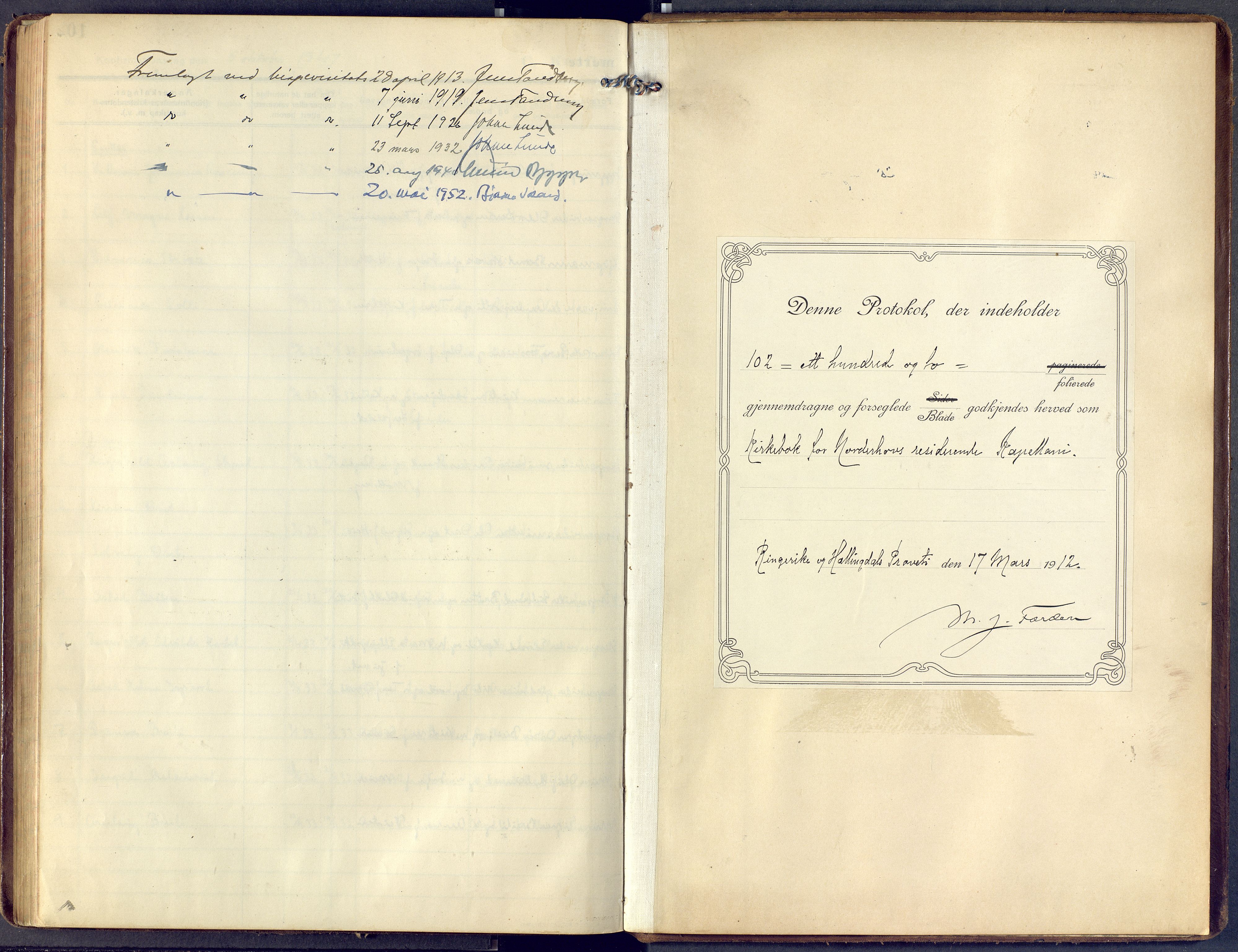 Lunder kirkebøker, SAKO/A-629/F/Fa/L0002: Ministerialbok nr. I 2, 1906-1947