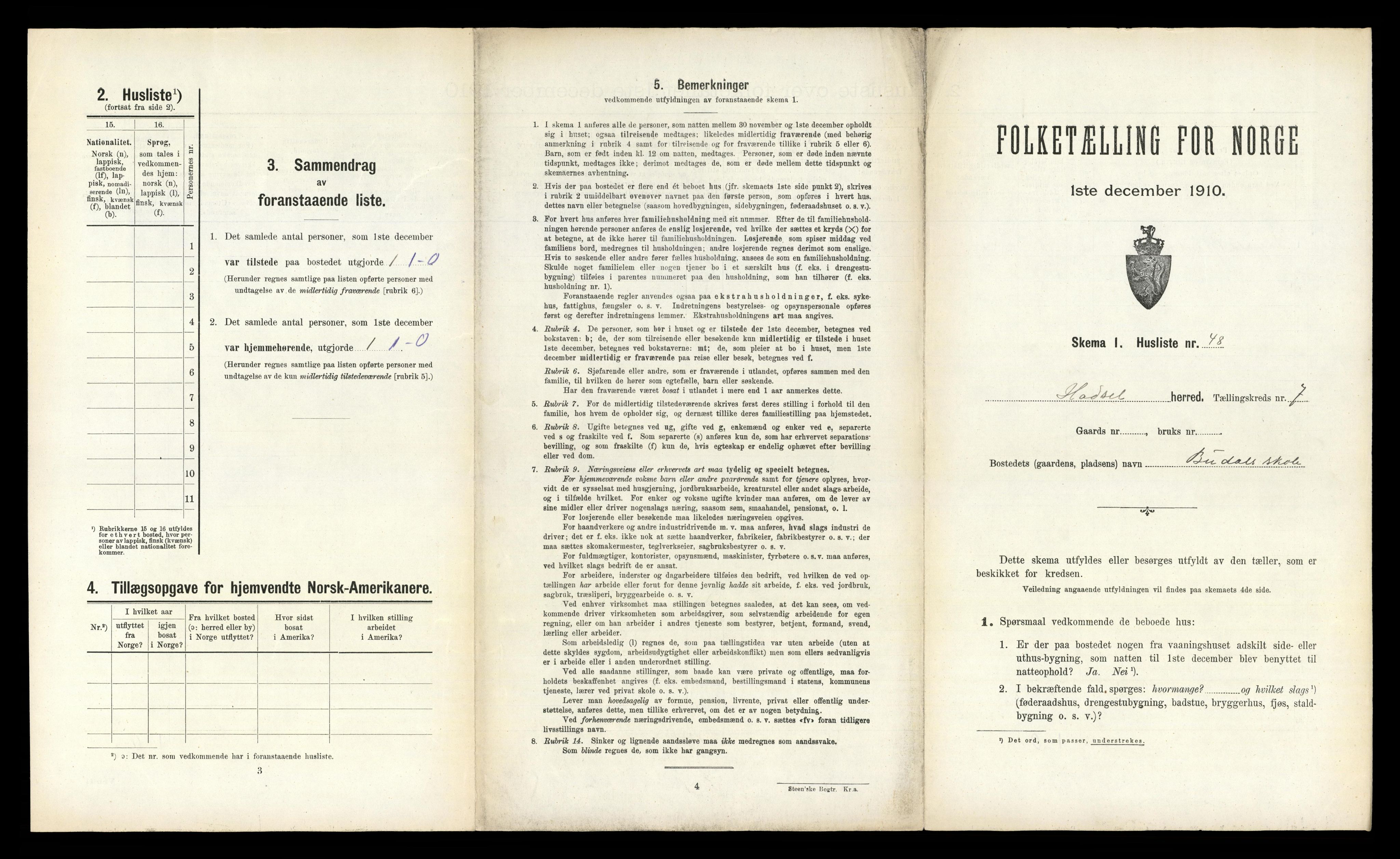 RA, Folketelling 1910 for 1866 Hadsel herred, 1910, s. 787