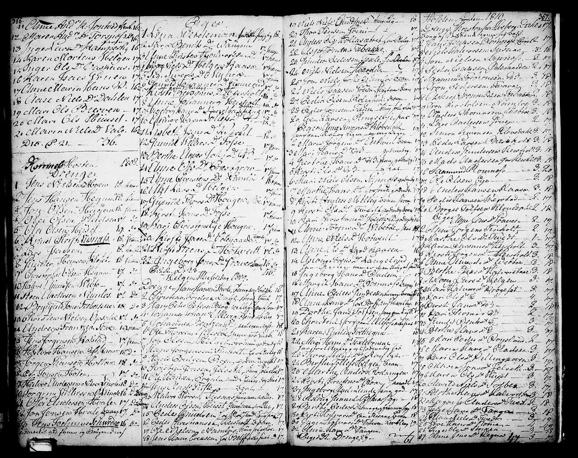 Holla kirkebøker, AV/SAKO-A-272/F/Fa/L0002: Ministerialbok nr. 2, 1779-1814, s. 366-367