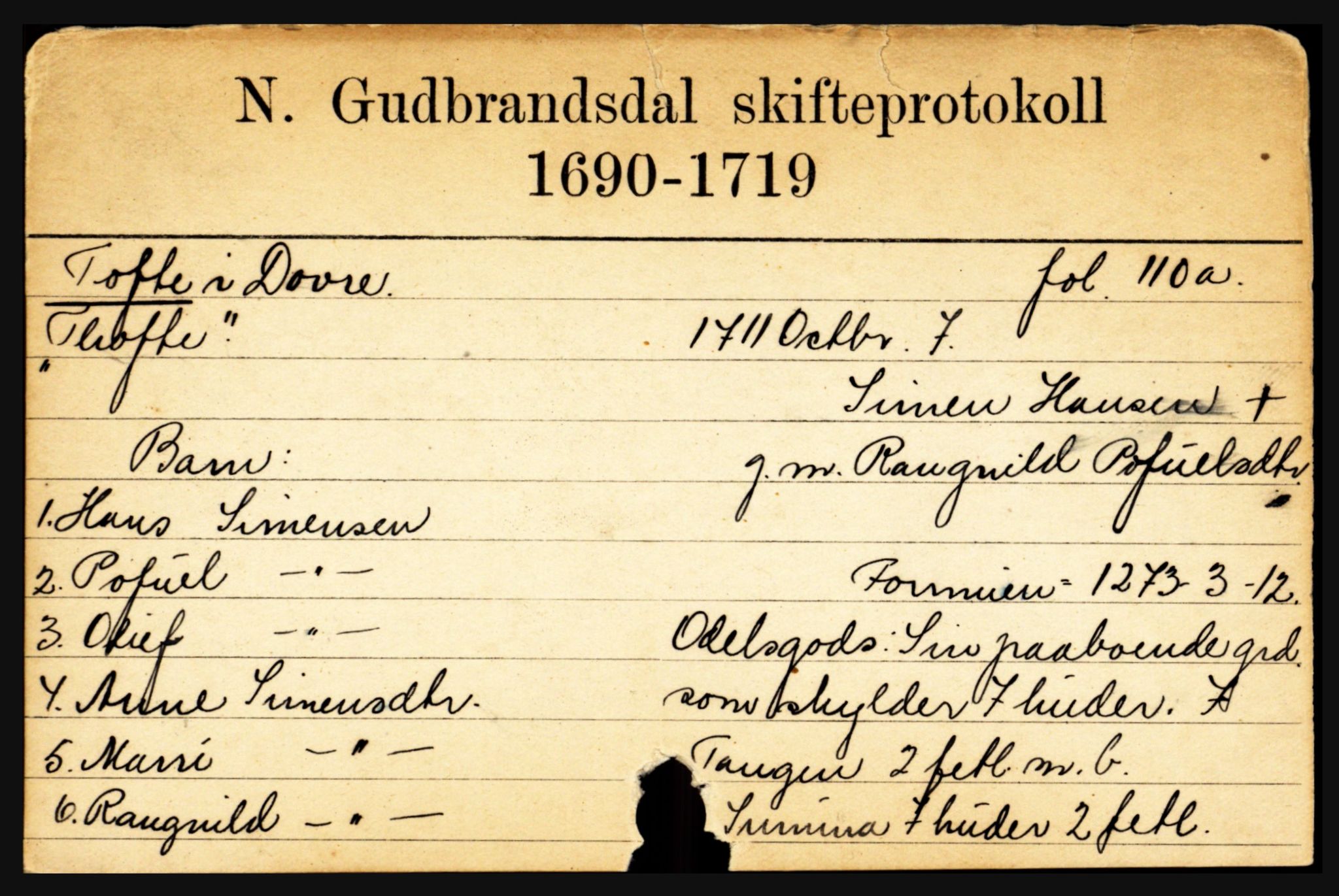 Nord-Gudbrandsdal tingrett, SAH/TING-002/J, 1658-1900, s. 14239