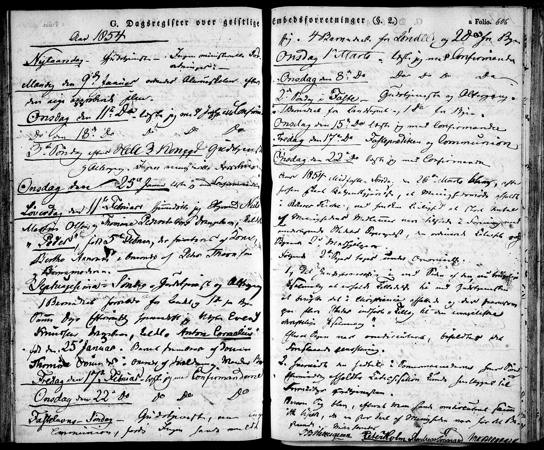 Risør sokneprestkontor, SAK/1111-0035/F/Fa/L0003: Ministerialbok nr. A 3, 1838-1864, s. 606