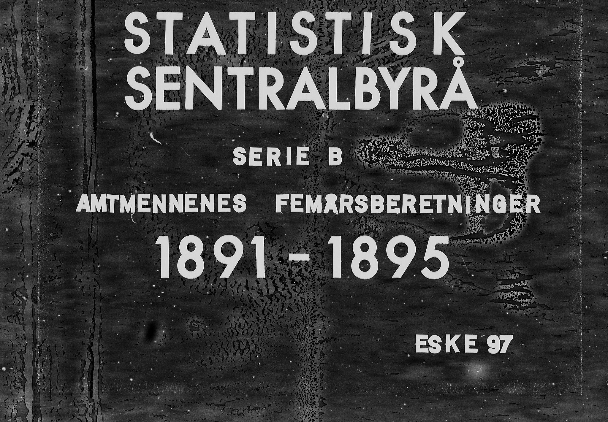 Statistisk sentralbyrå, Næringsøkonomiske emner, Generelt - Amtmennenes femårsberetninger, AV/RA-S-2233/F/Fa/L0097: --, 1901-1905, s. 1