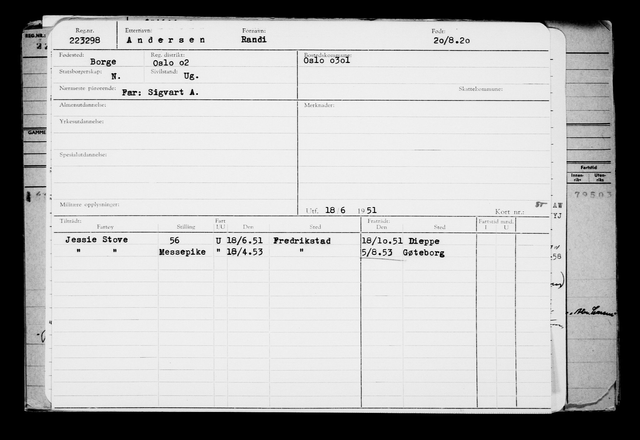 Direktoratet for sjømenn, AV/RA-S-3545/G/Gb/L0184: Hovedkort, 1920, s. 466