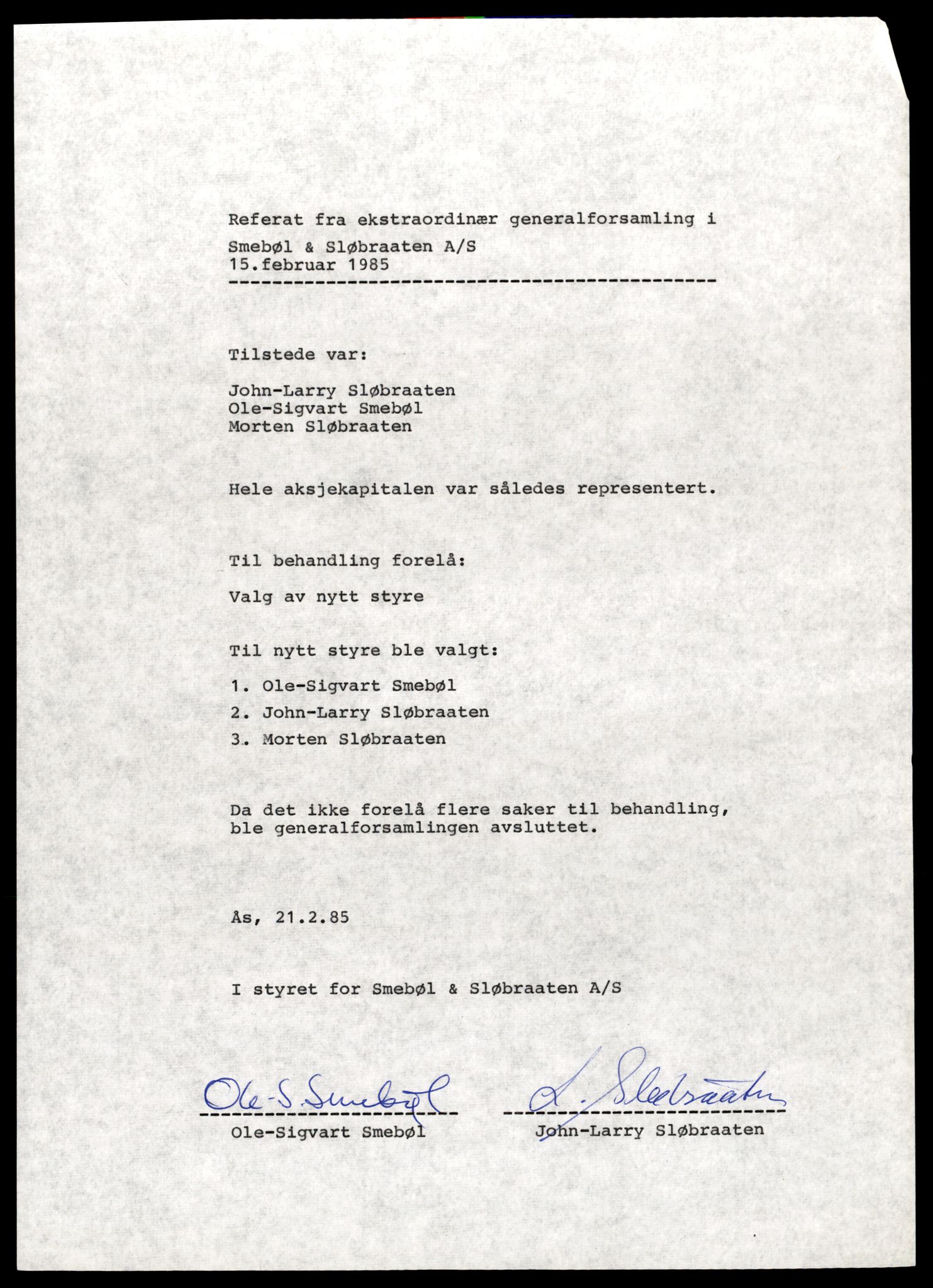 Indre Follo tingrett, SAT/A-10086/K/Kb/Kbc/L0007: Enkeltmannsforetak, aksjeselskap og andelslag, Sme - Win, 1944-1990, s. 1