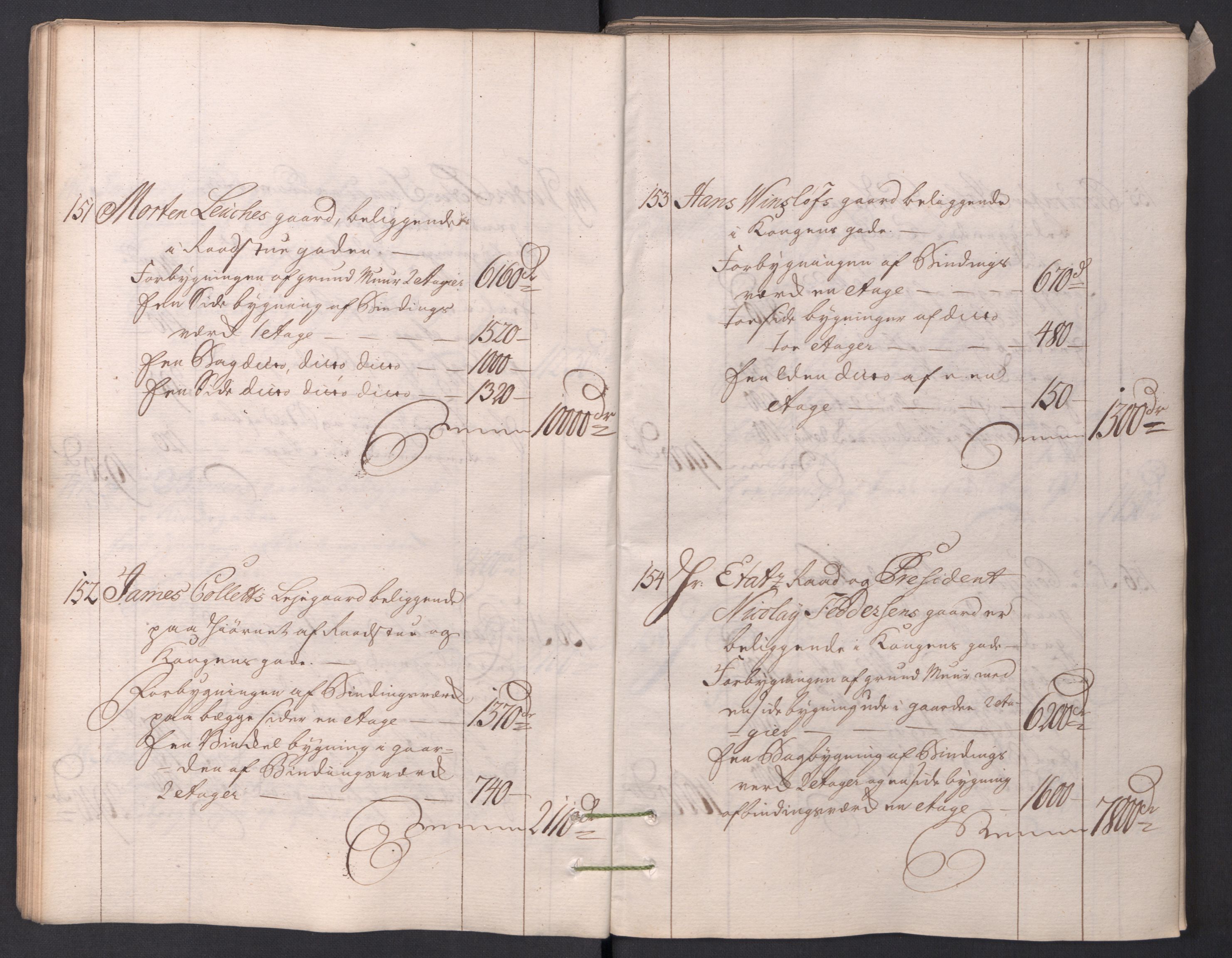 Kristiania stiftamt, AV/SAO-A-10386/I/Ia/L0001/0002: Branntakster / Christiania, 1766-1767