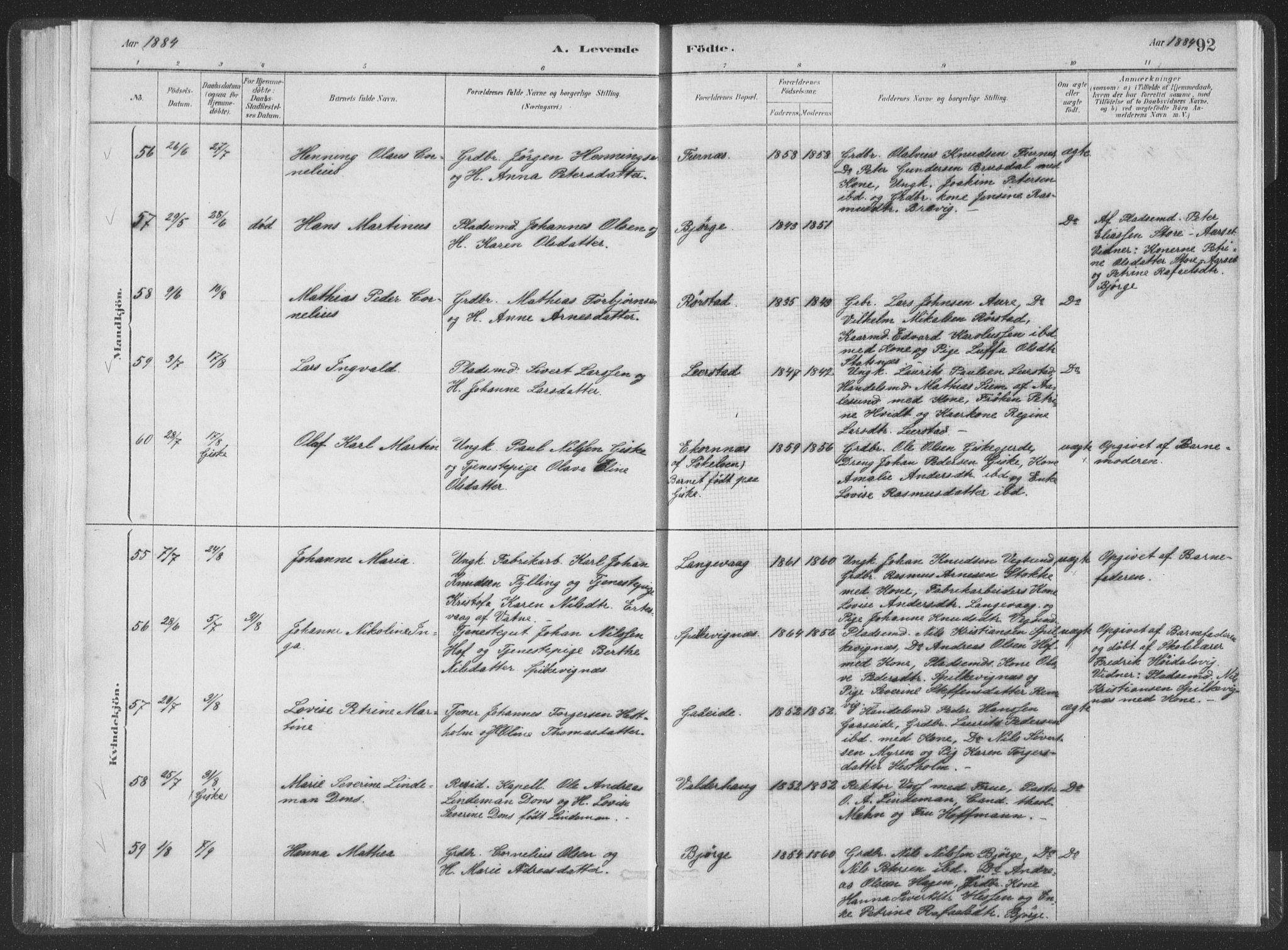 Ministerialprotokoller, klokkerbøker og fødselsregistre - Møre og Romsdal, AV/SAT-A-1454/528/L0401: Ministerialbok nr. 528A12I, 1880-1920, s. 92