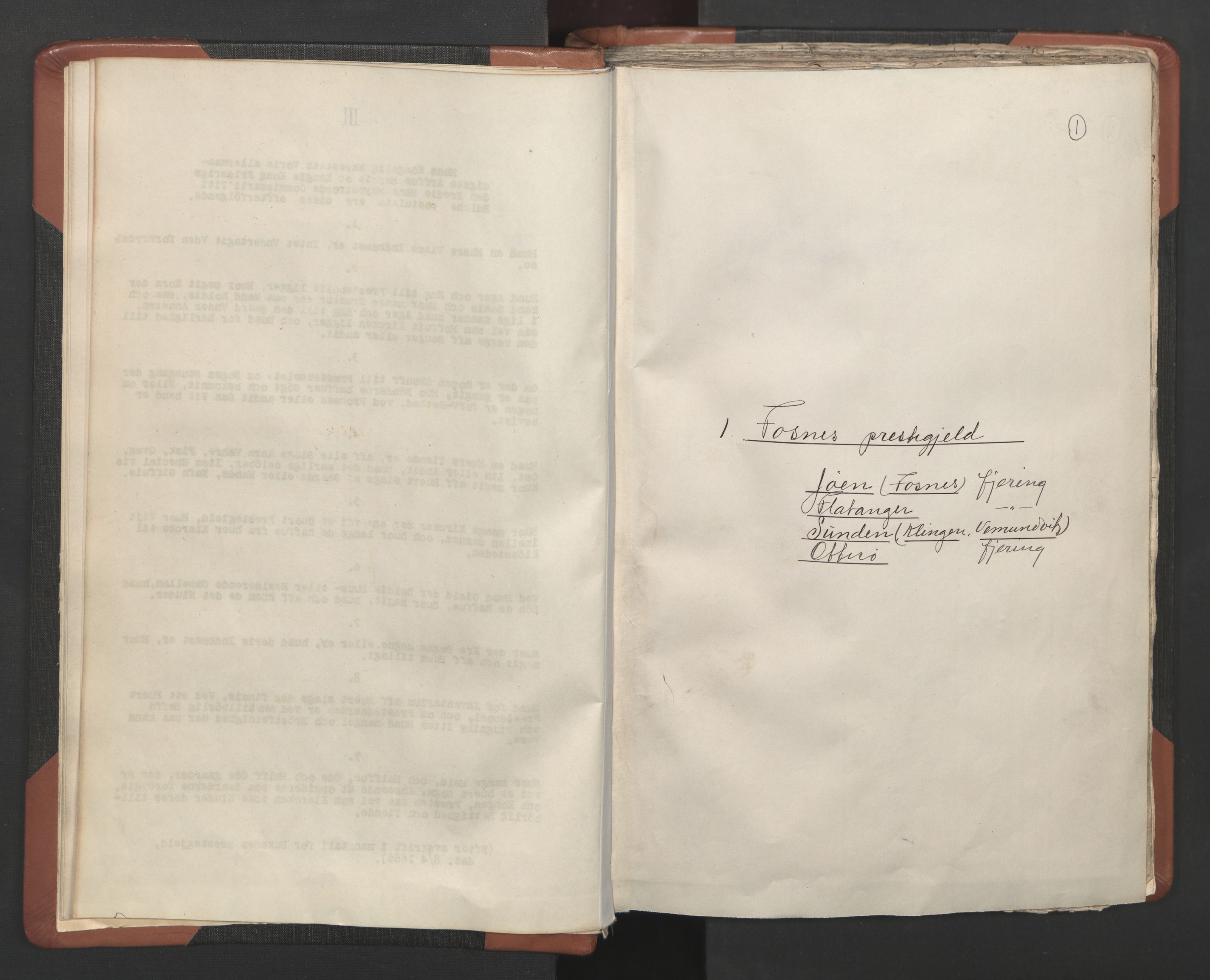 RA, Sogneprestenes manntall 1664-1666, nr. 34: Namdal prosti, 1664-1666, s. 1