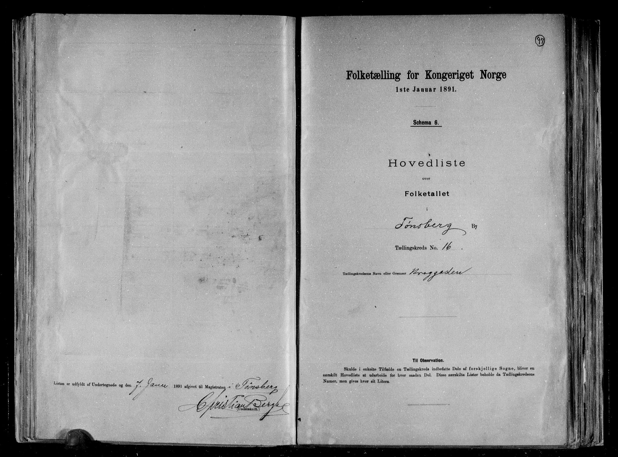 RA, Folketelling 1891 for 0705 Tønsberg kjøpstad, 1891, s. 31
