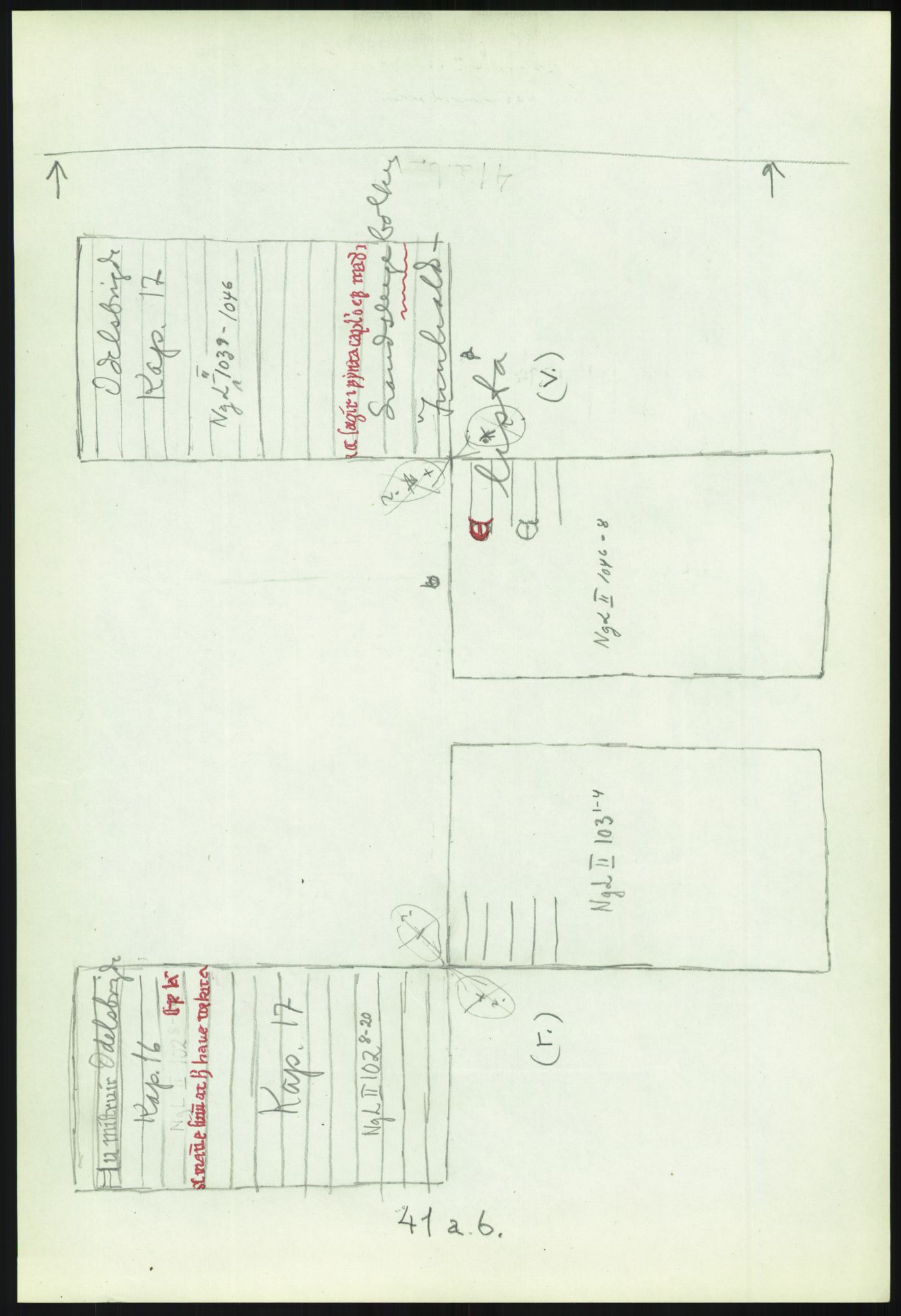 Riksarkivet, AV/RA-S-1577/E/Eb/L0597: Utgivelse av gammelnorske membranfragmenter ved førstearkivar Thorsten Eken, s. 186