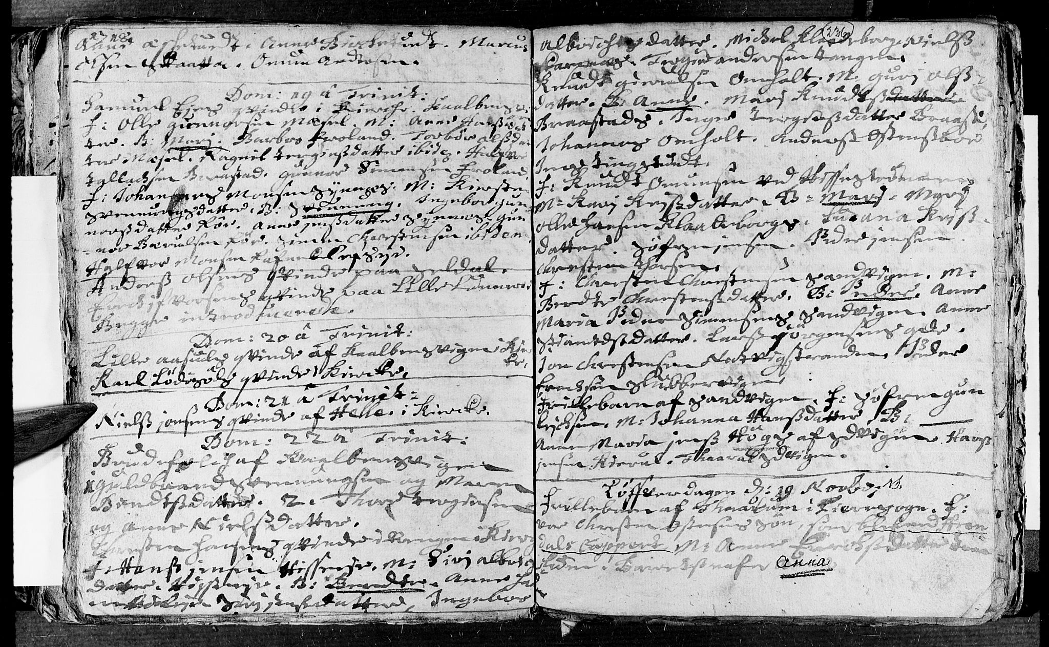 Øyestad sokneprestkontor, AV/SAK-1111-0049/F/Fa/L0002: Ministerialbok nr. A 2, 1692-1722, s. 236