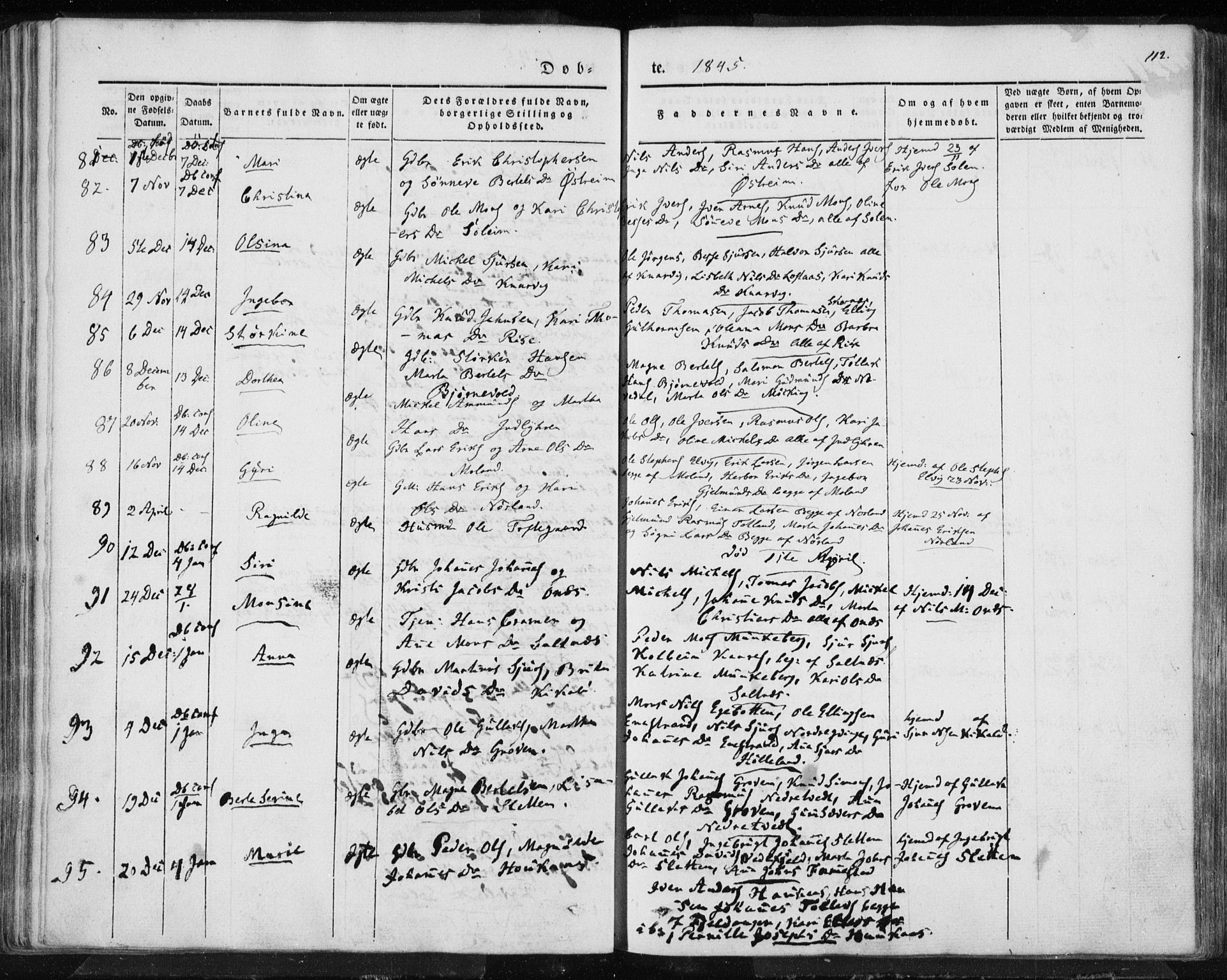 Lindås Sokneprestembete, AV/SAB-A-76701/H/Haa/Haaa/L0010: Ministerialbok nr. A 10, 1842-1862, s. 112