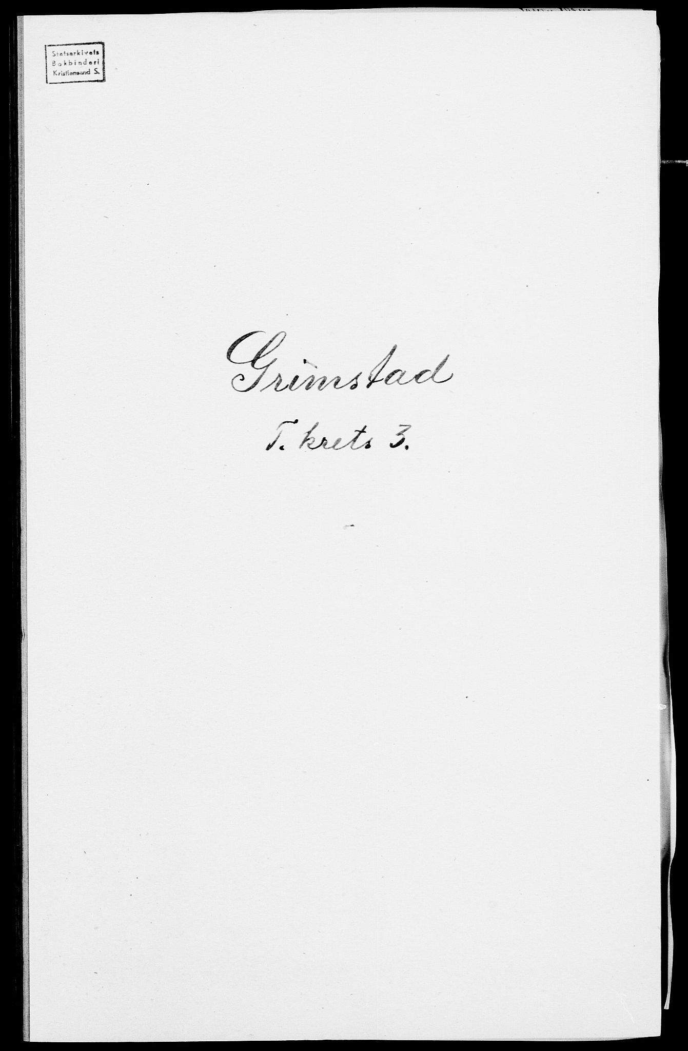 SAK, Folketelling 1875 for 0904B Fjære prestegjeld, Grimstad kjøpstad, 1875, s. 238