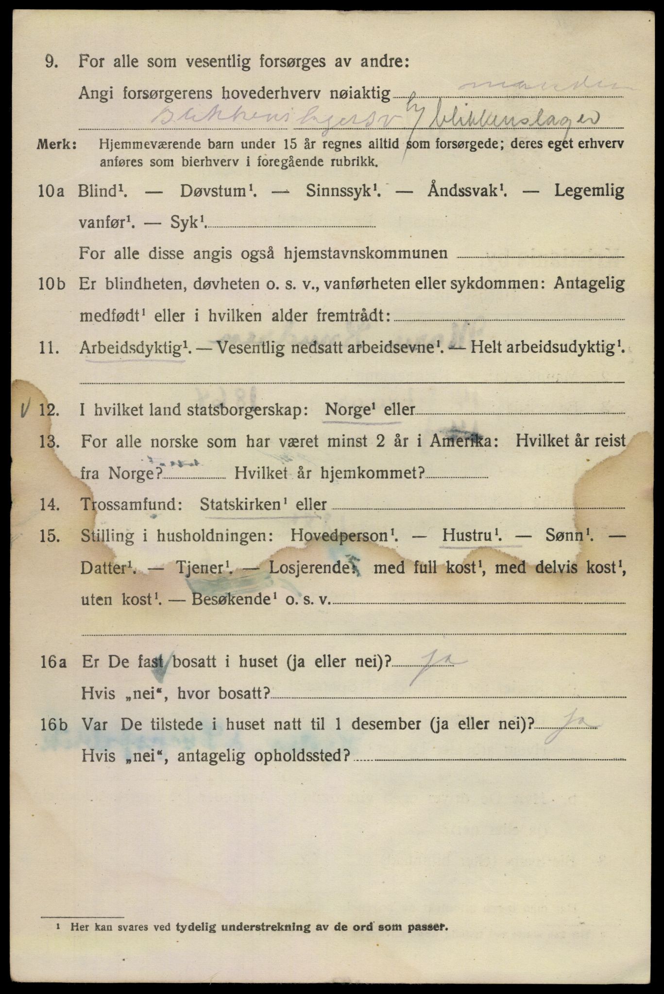 SAO, Folketelling 1920 for 0301 Kristiania kjøpstad, 1920, s. 217470